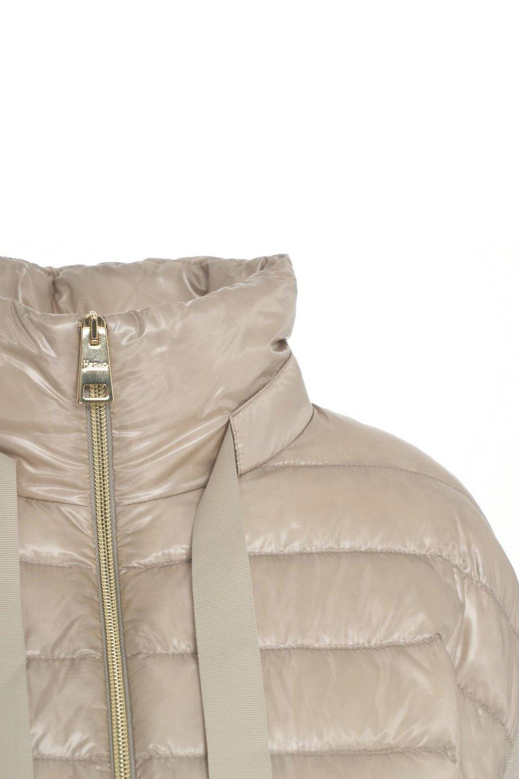 Herno Eternal Cotton And Nylon Ultralight Jacket In Neutro