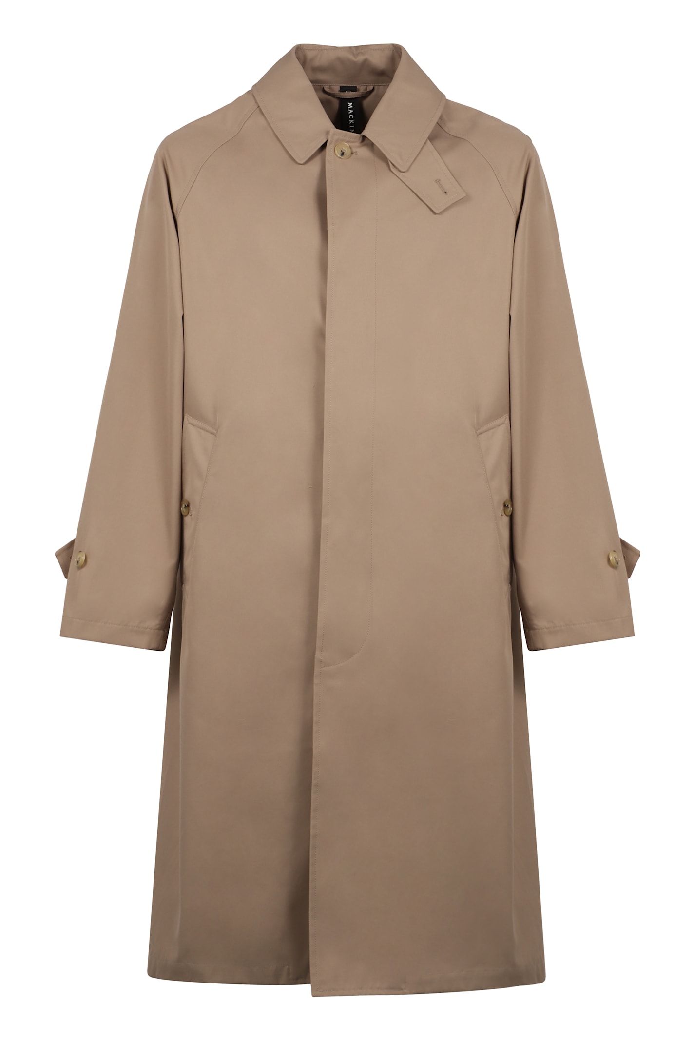 Mackintosh Cotton Trench Coat In Brown