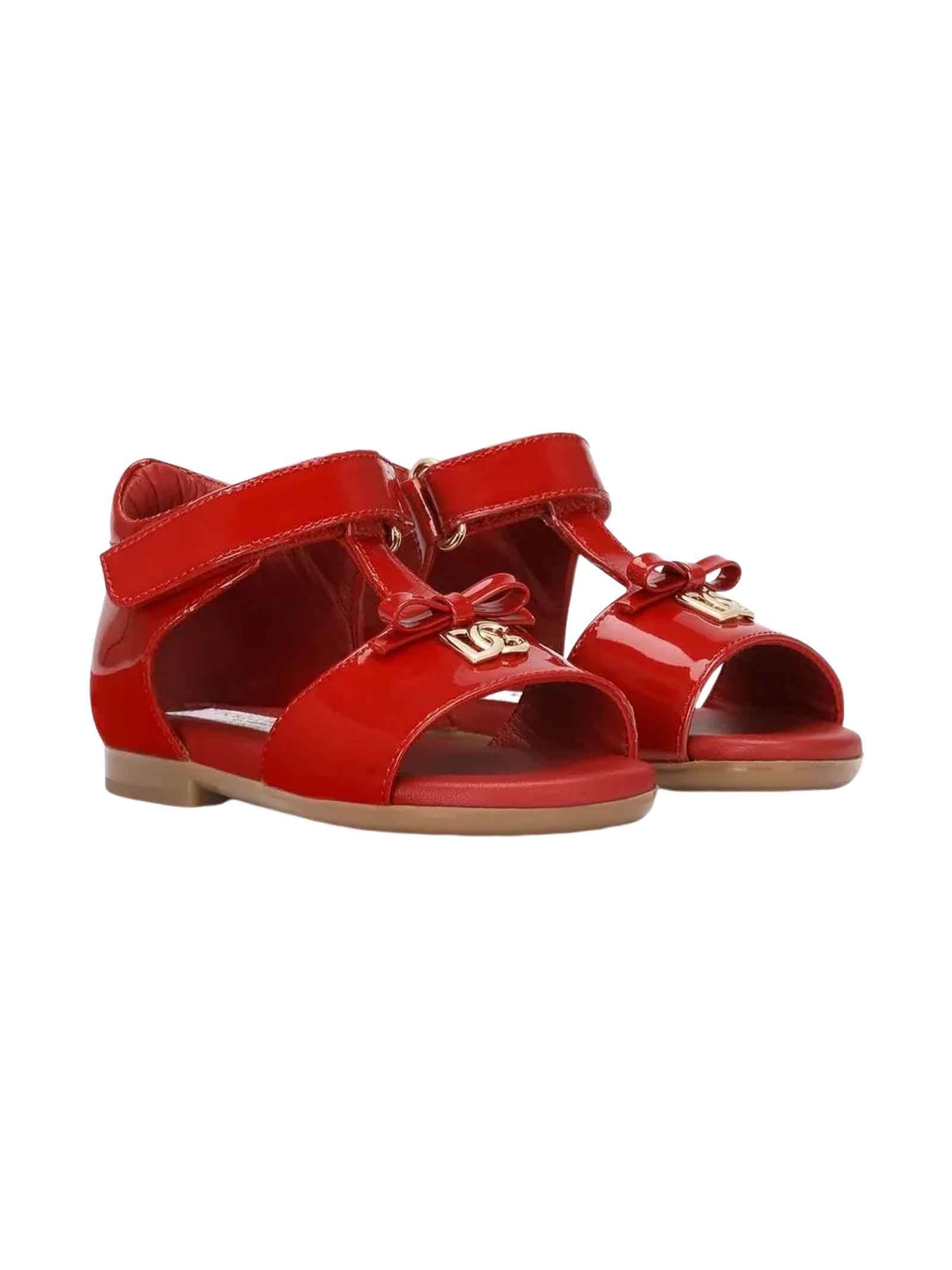 Dolce & Gabbana Red Sandals Girl
