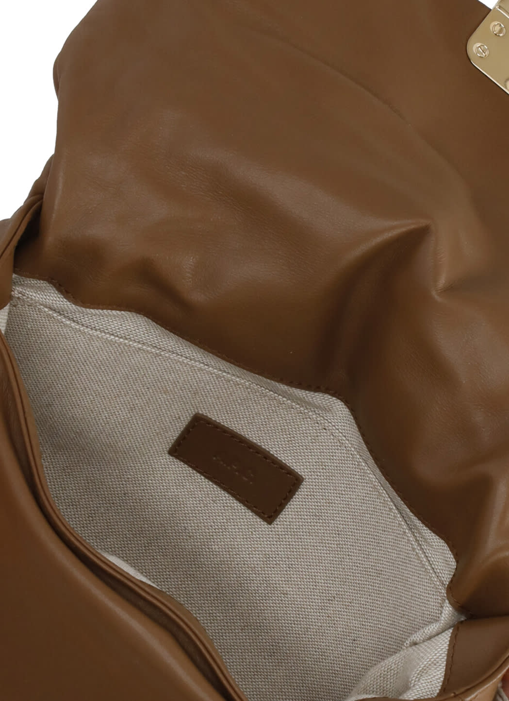 Apc Adjustable Strap Leather Shoulder Bag In Brown