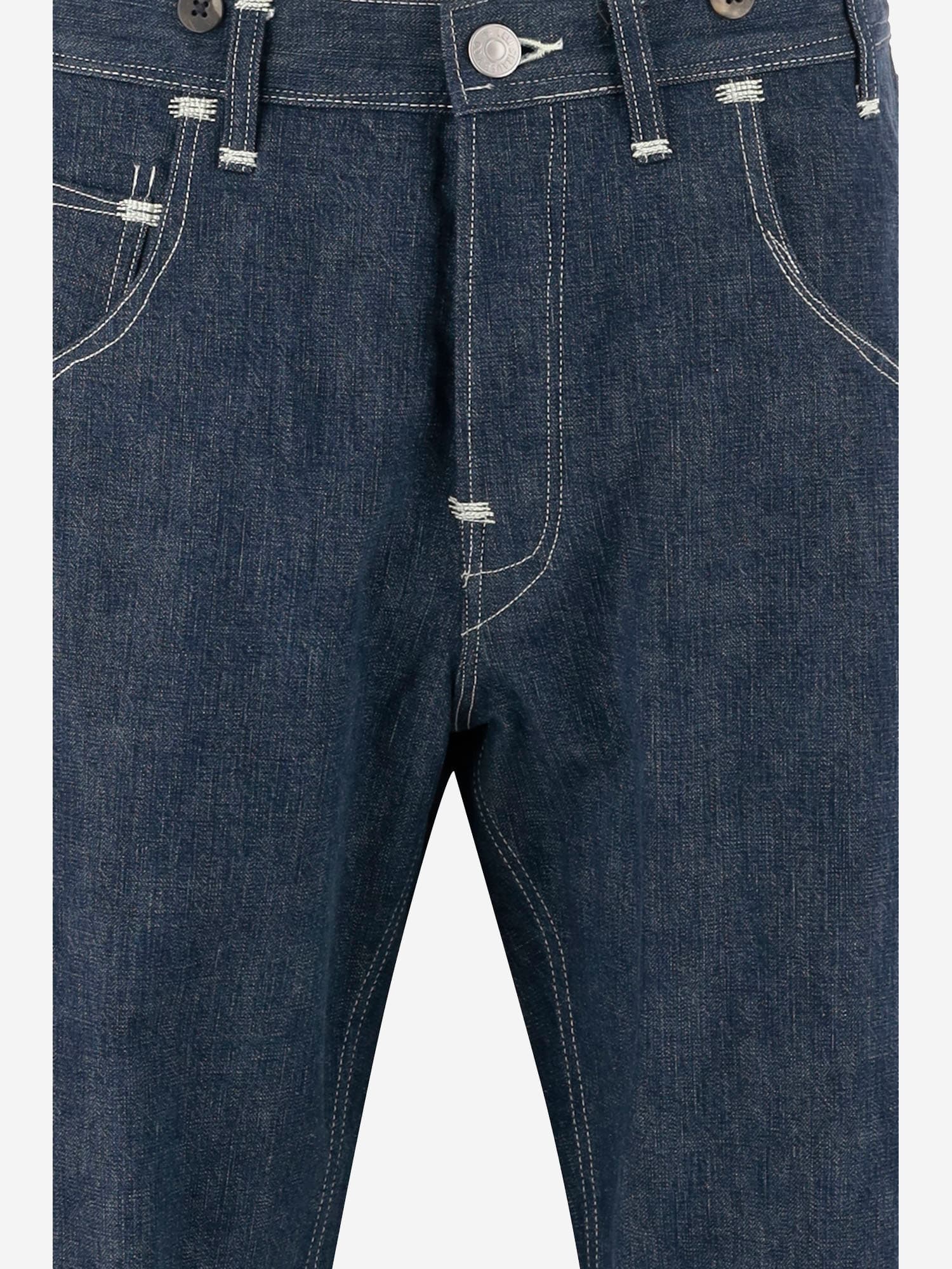 Shop Junya Watanabe Cotton Denim Jeans