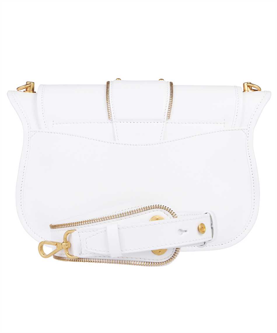 Balmain Leather Crossbody Bag In White