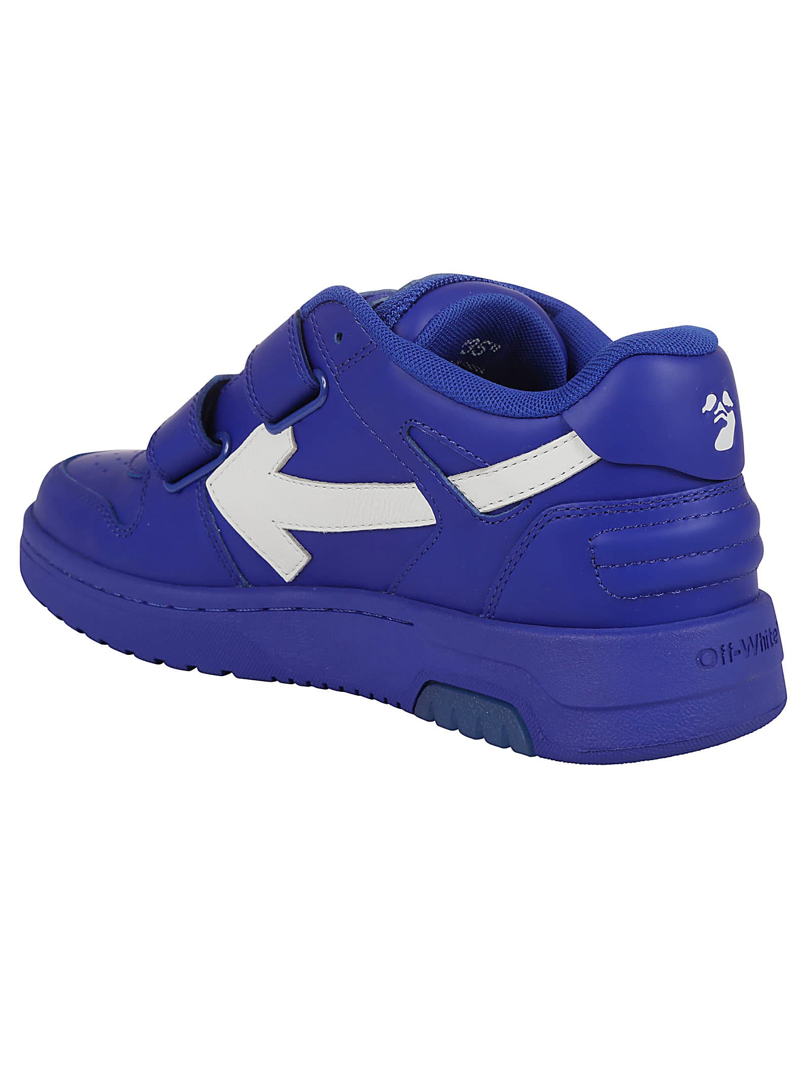 Kids Blue & White Out Of Office Straps Sneakers