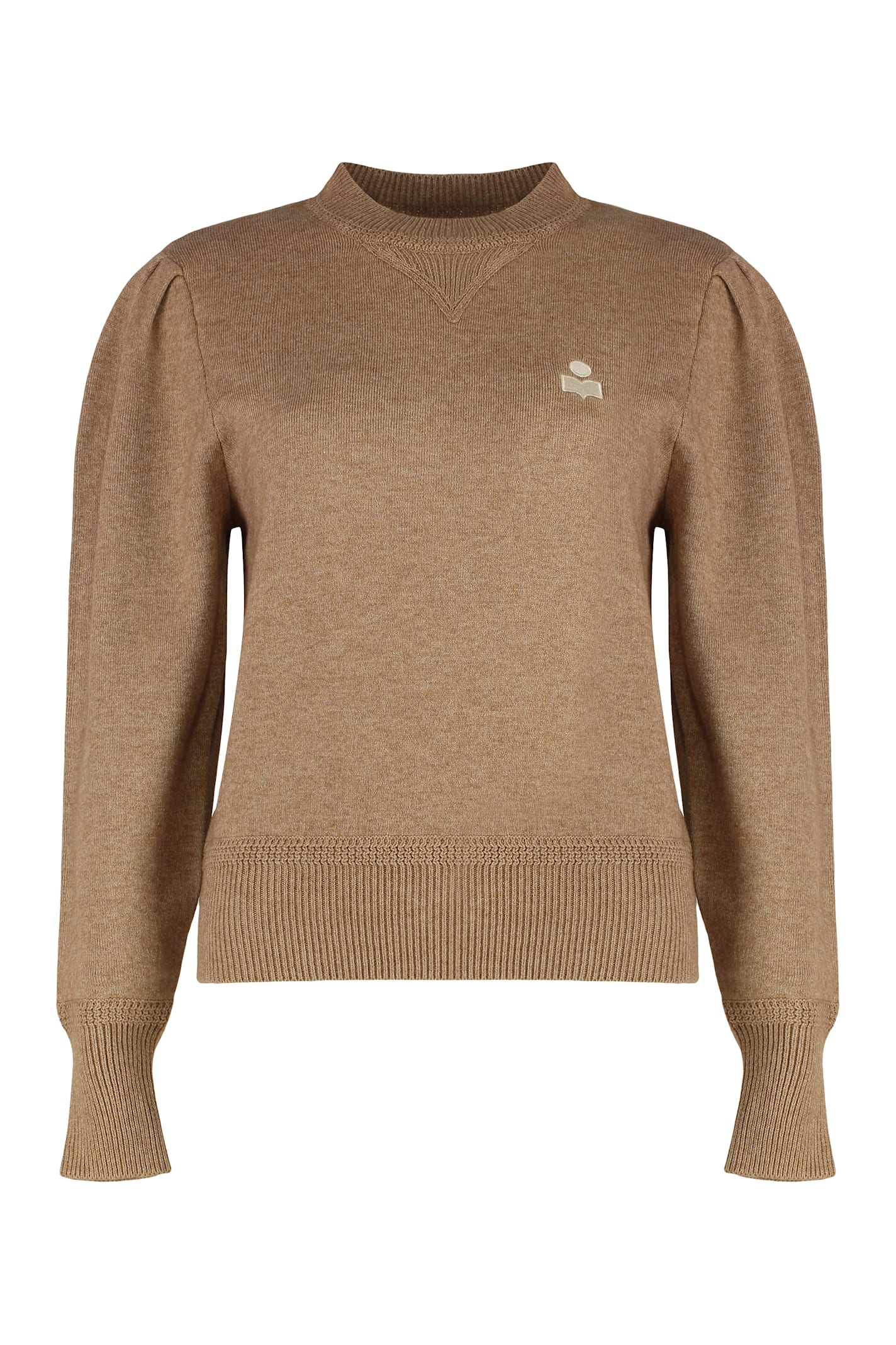 Isabel Marant Étoile Isabel Marant Etoile Kelaya Cotton-wool Blend Sweater In Brown