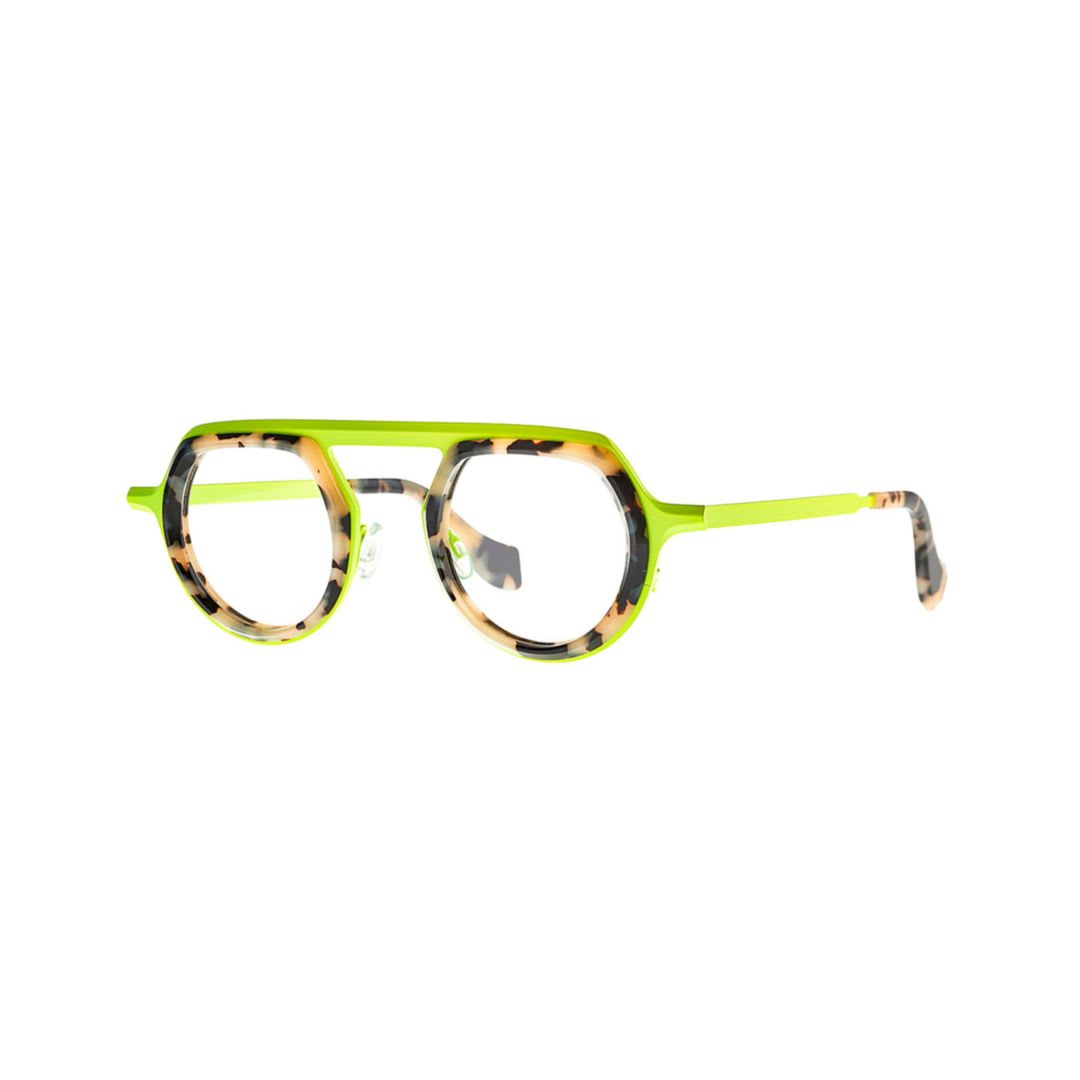 Shop Theo Eyewear Bezel 015 Dalmatian+fluo Yellow15