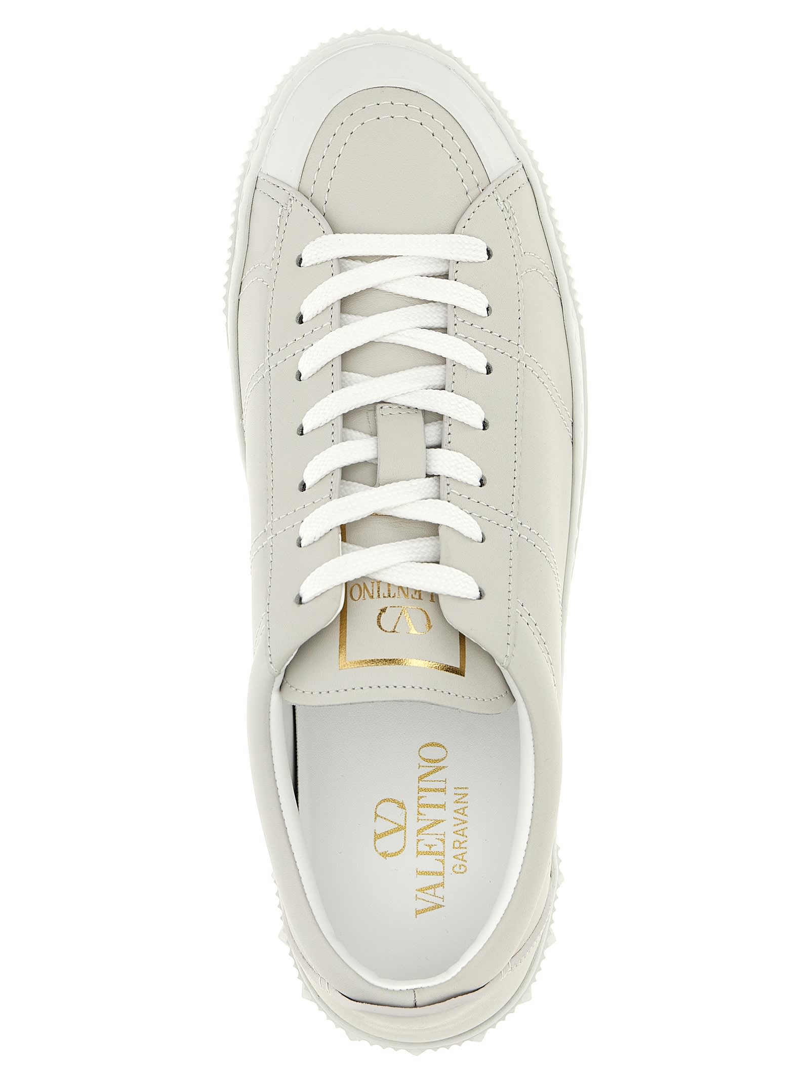 Shop Valentino Garavani Cityplanet Sneakers In White