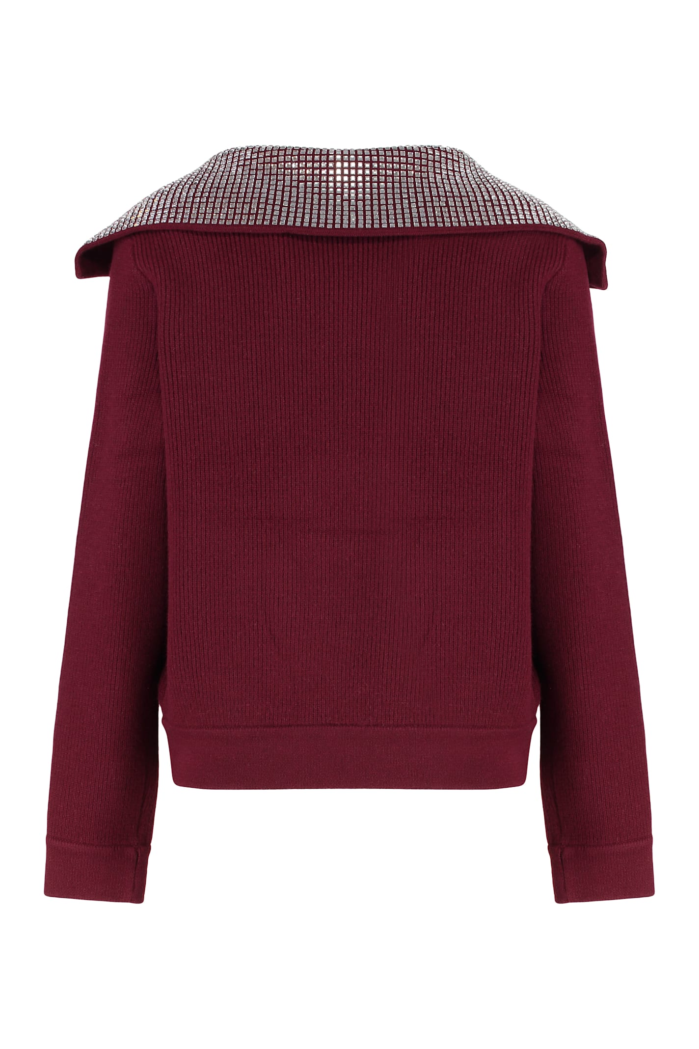 Shop Self-portrait Zipper Knit Jacket