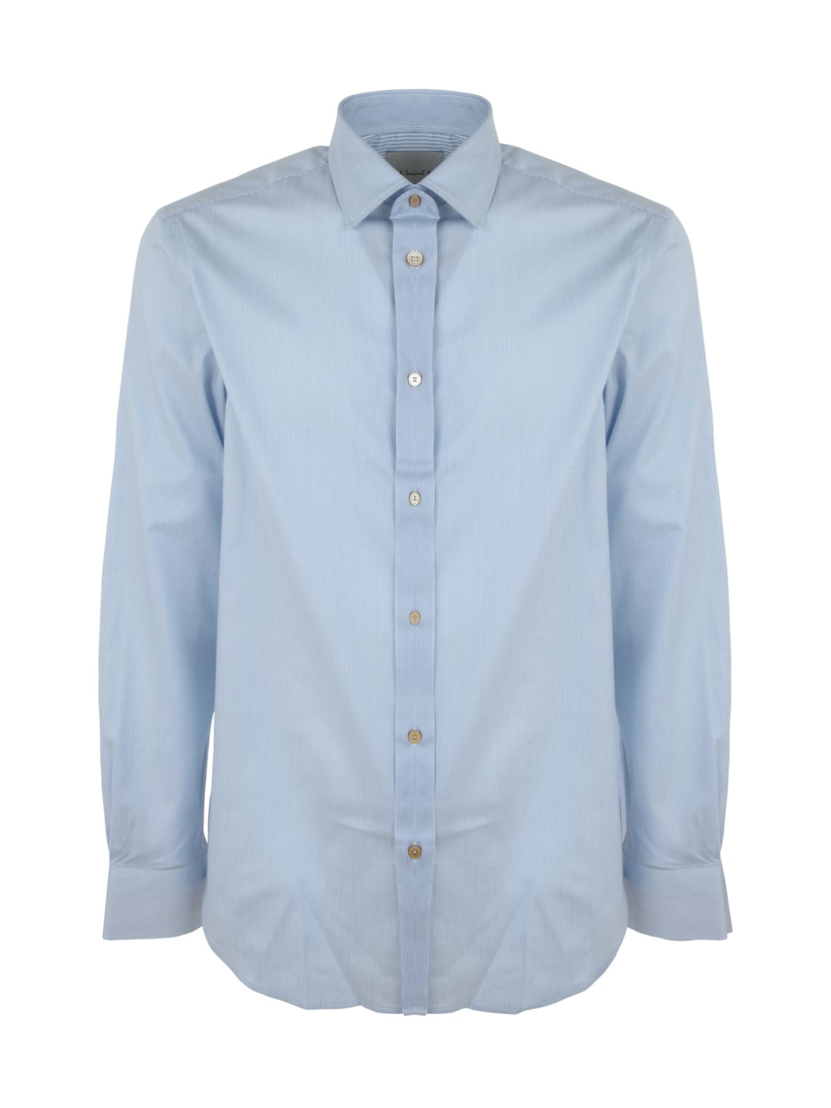 Shop Paul Smith Mens Tailored Fit Shirt In Blue