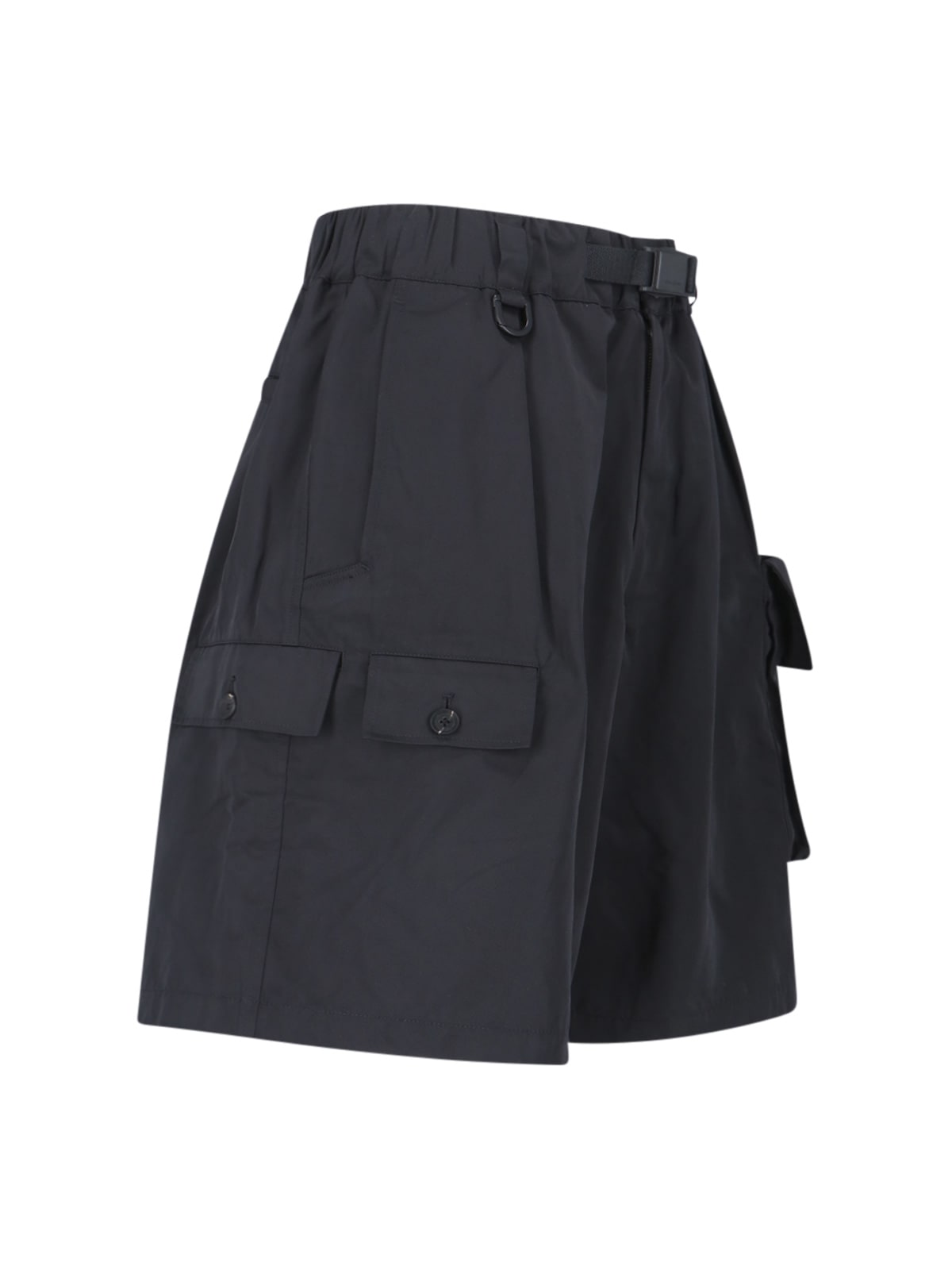 Shop Y-3 Cargo Shorts In Black
