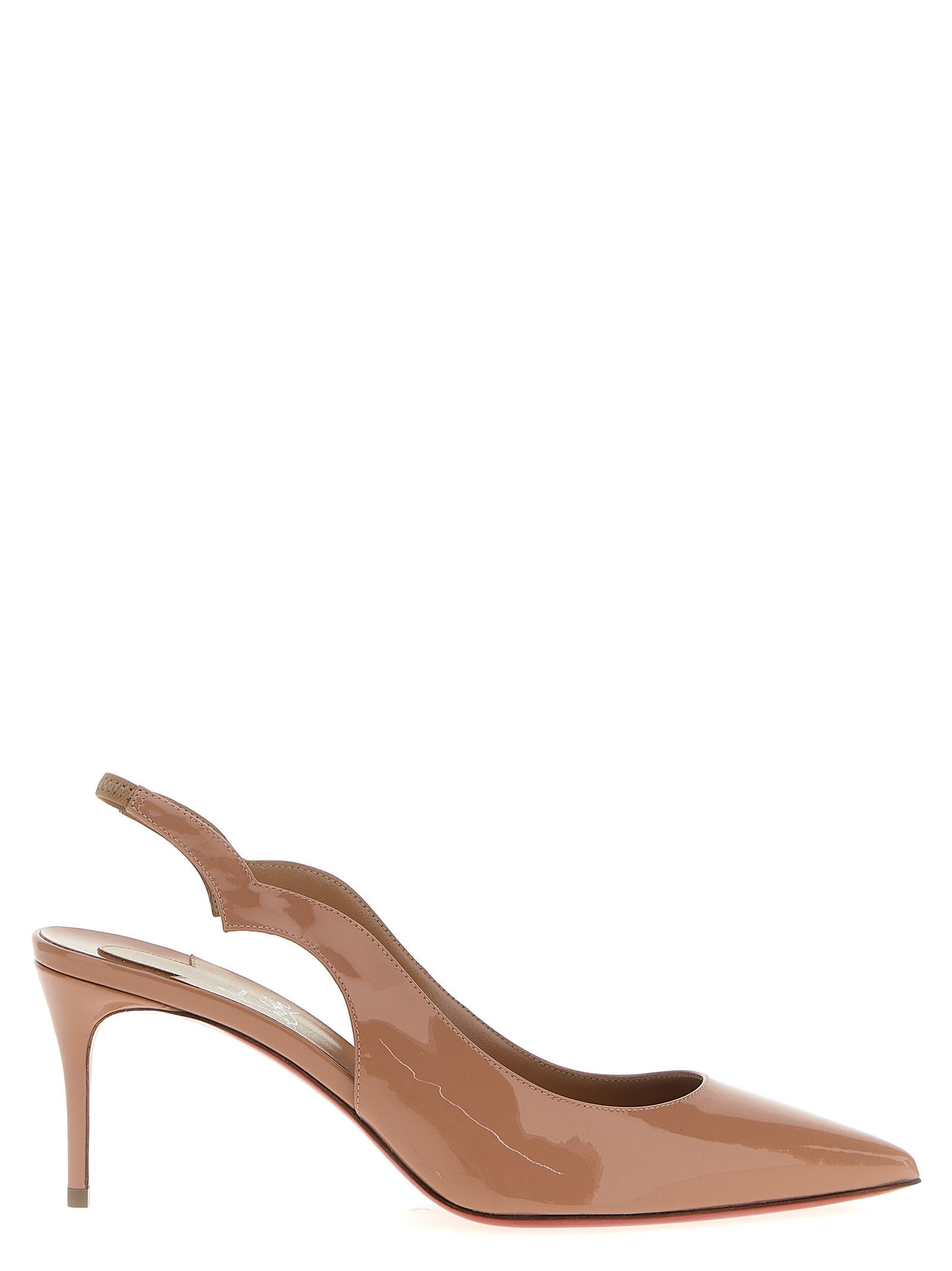 Shop Christian Louboutin Hot Chick Slingbacks In Blush/lin Blush