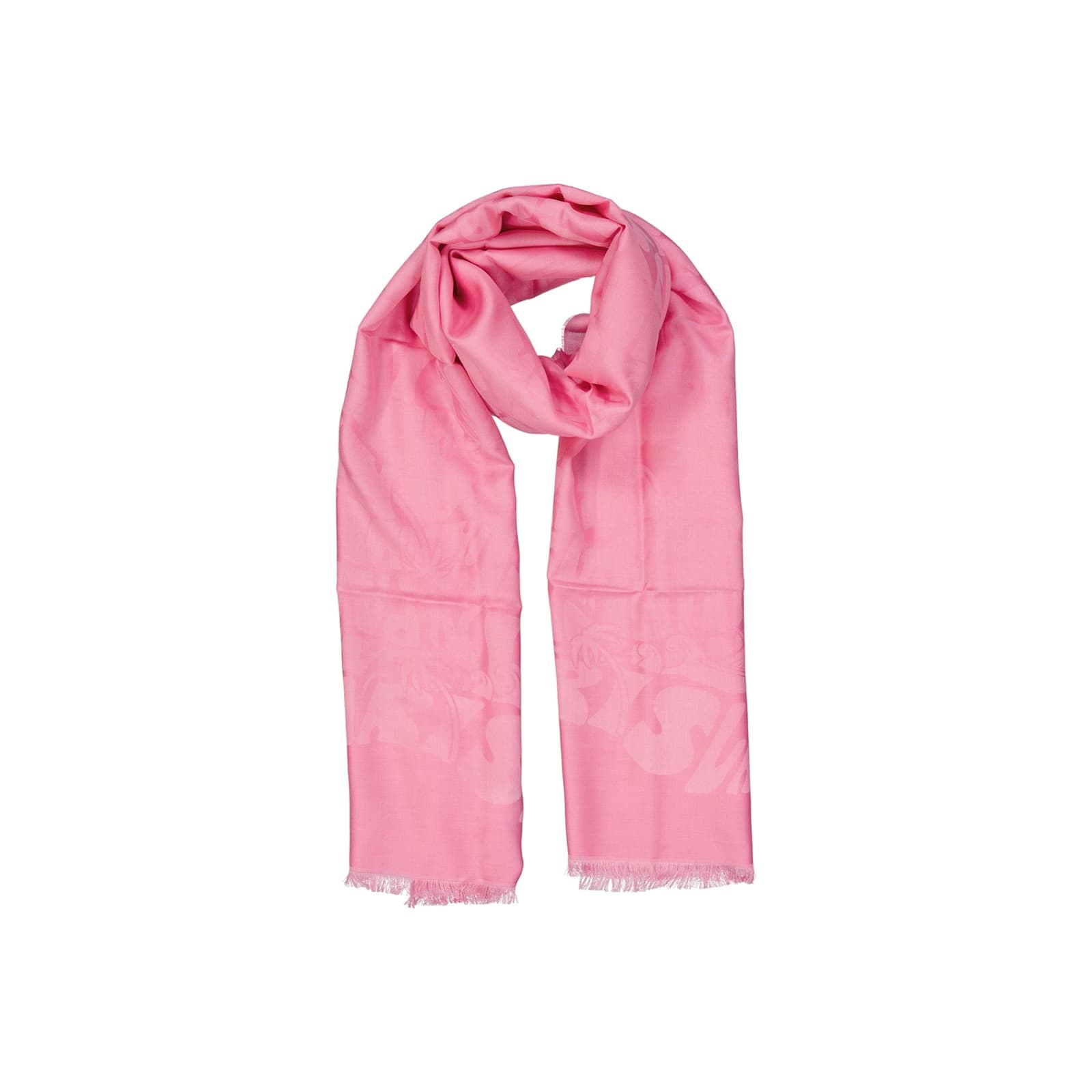 Shop Lanvin Silk And Wool Scarf In Pink