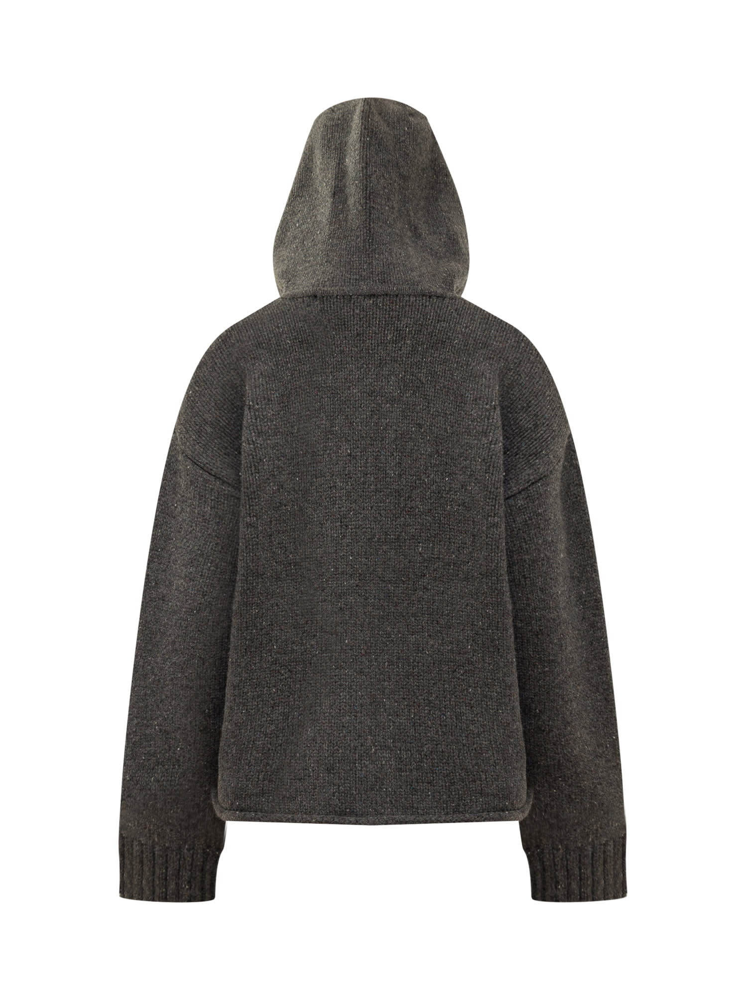 Shop Jw Anderson Zipped Anchor Hoodie In Charcoal
