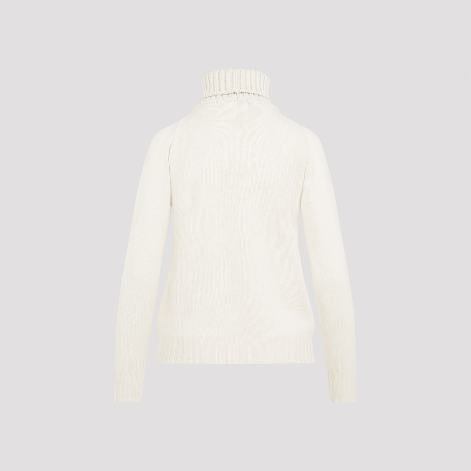 Shop Fabiana Filippi Virgin Wool Sweater In Burro