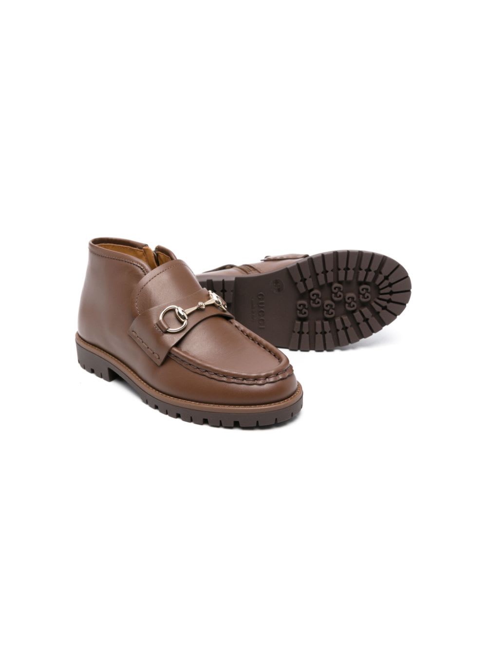 Gucci Horsebit Leather Boot In Brown