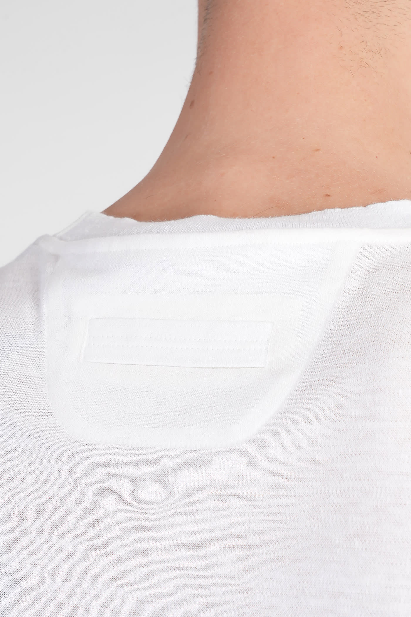 Zegna T-shirt In Beige Linen