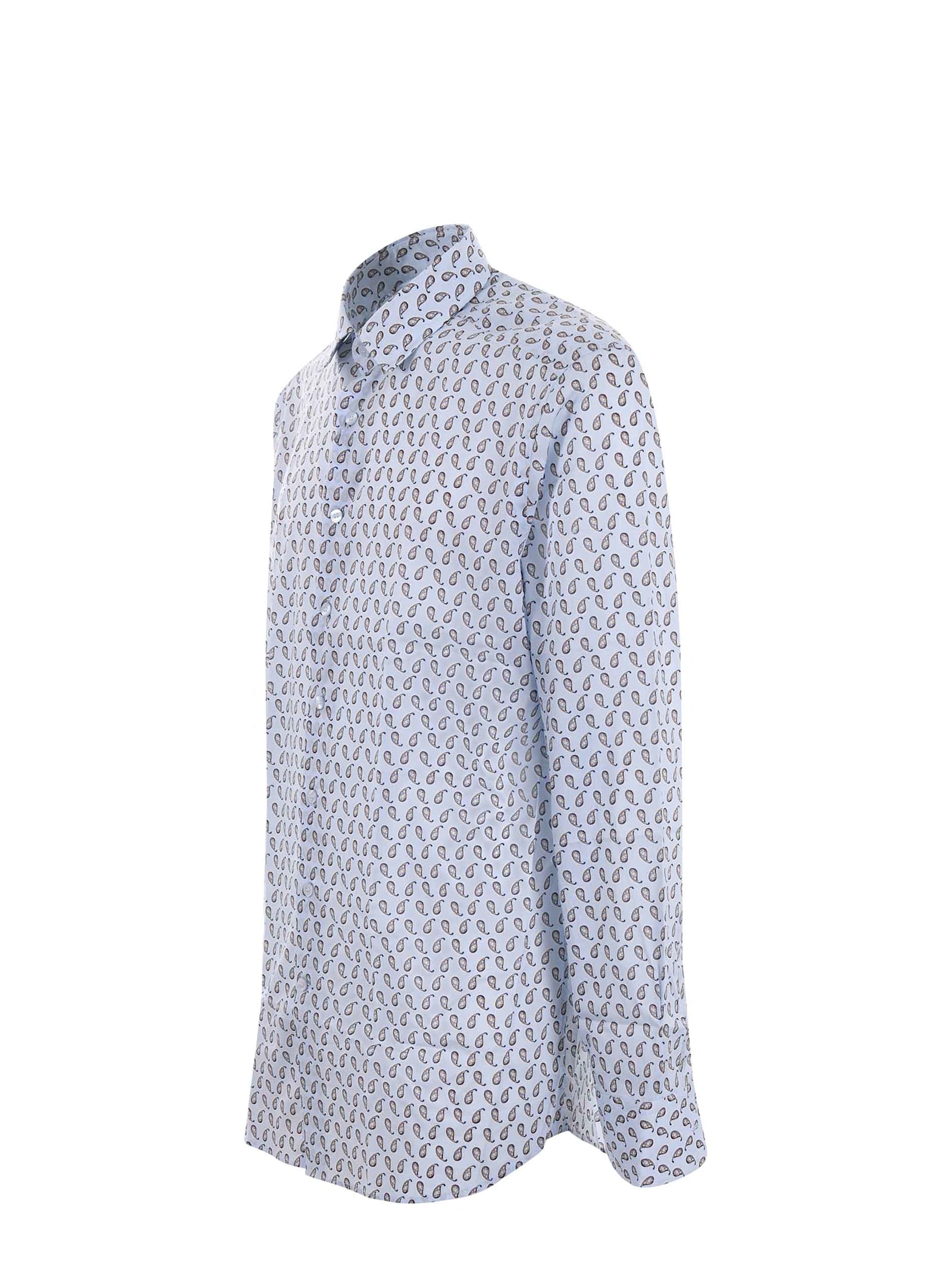 Shop Etro Shirt In Light Blue