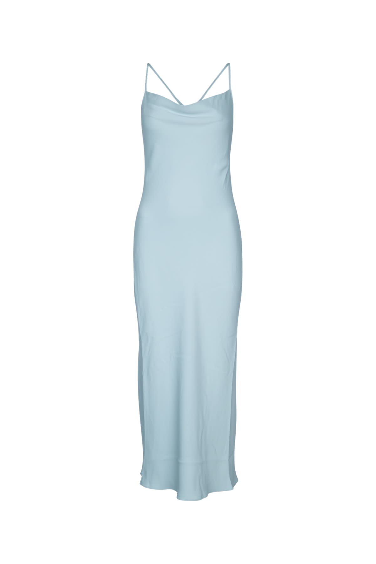 Calvin Klein Crepe Low Back Drape Dress