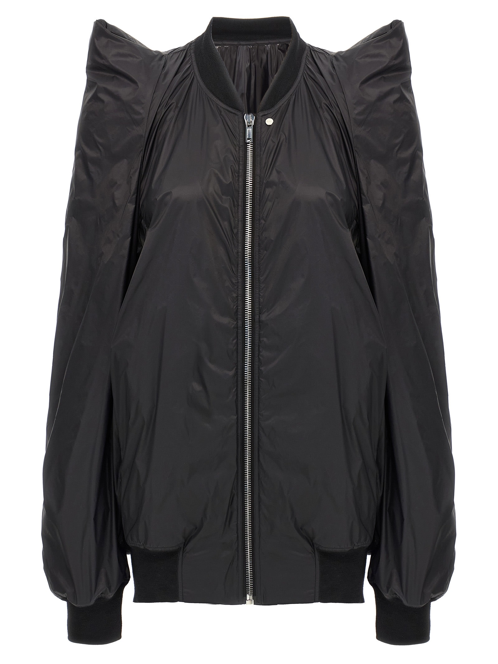 Rick Owens Womens Tec Flight Two-slip-pockets Shell Jacket Black