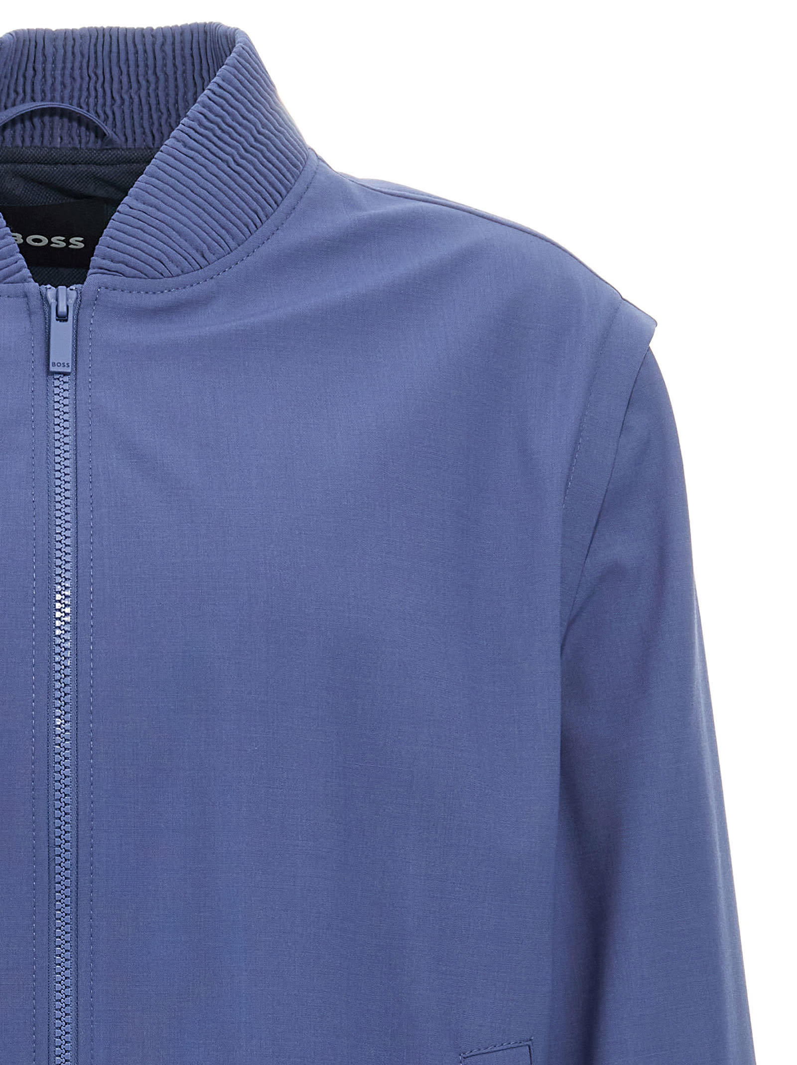 Hugo Boss Light Blue Hanry Pad Jacket In Light Blue
