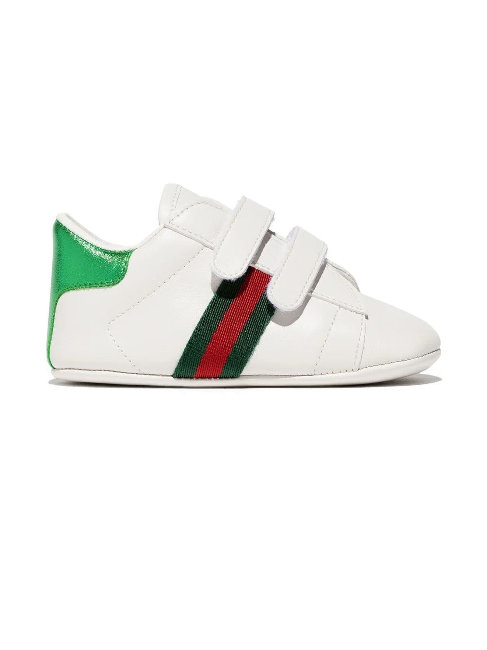 GUCCI BABY ACE LEATHER SNEAKER
