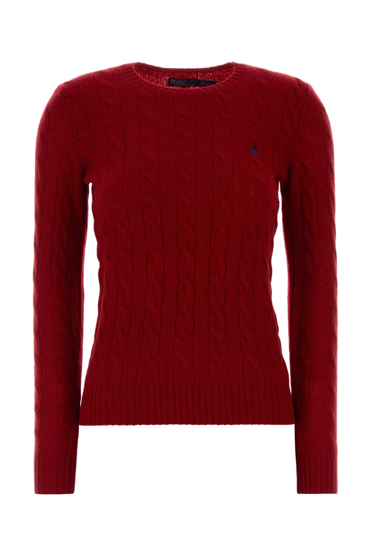 Polo Ralph Lauren Red Wool Blend Sweater In Red