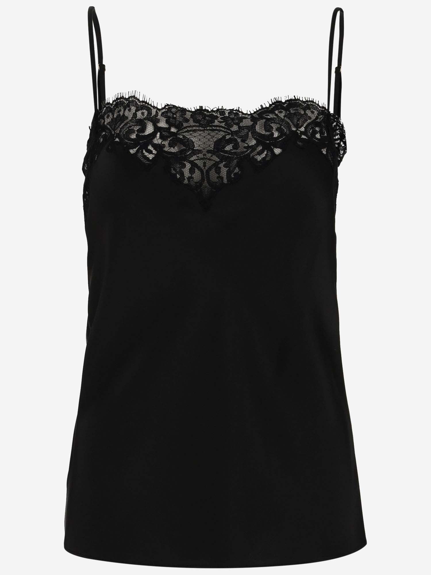 Stella Mccartney Lace Top In Black