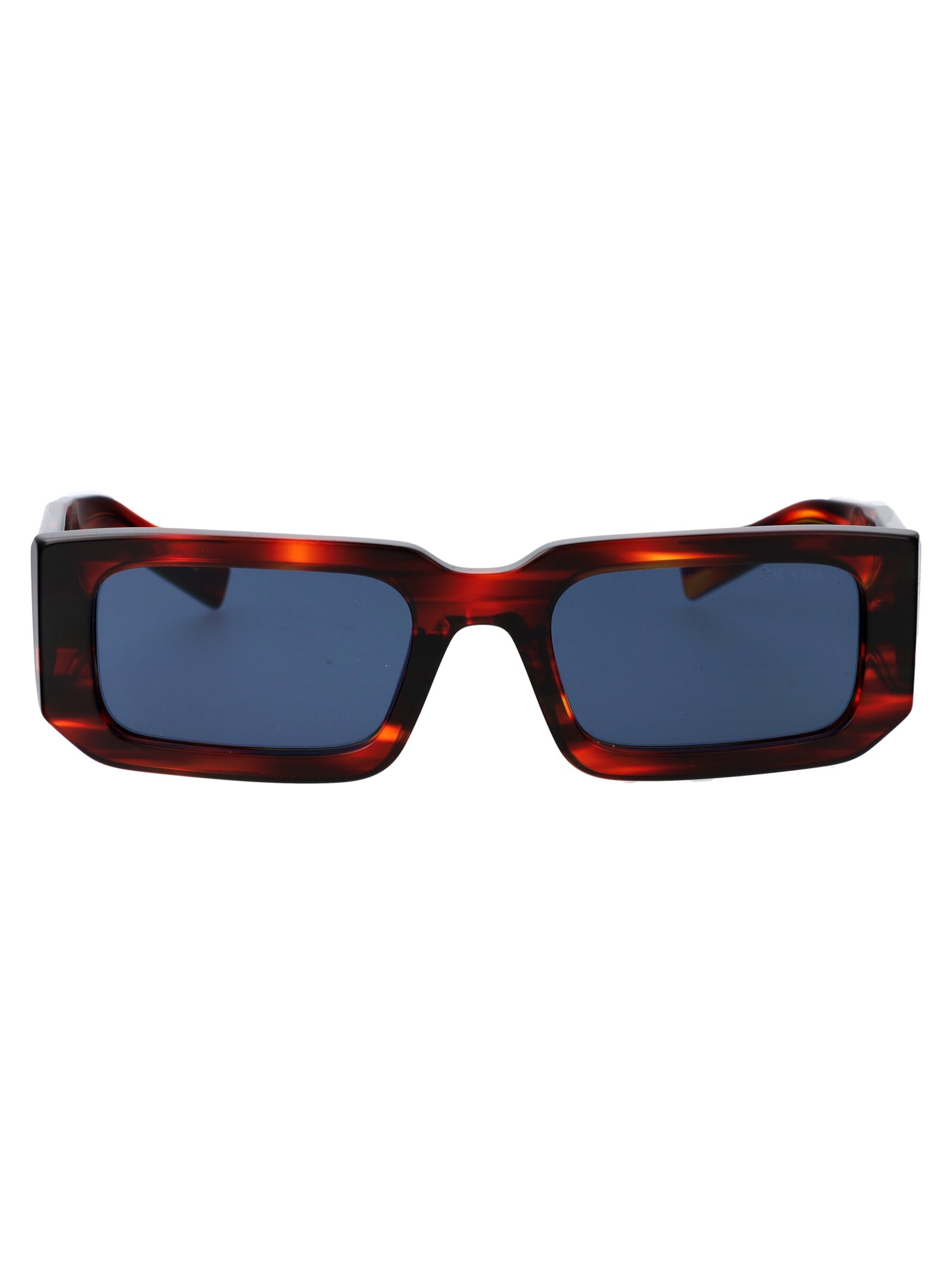 Shop Prada 0pr 06ys Sunglasses In 17r06a Striped Radica