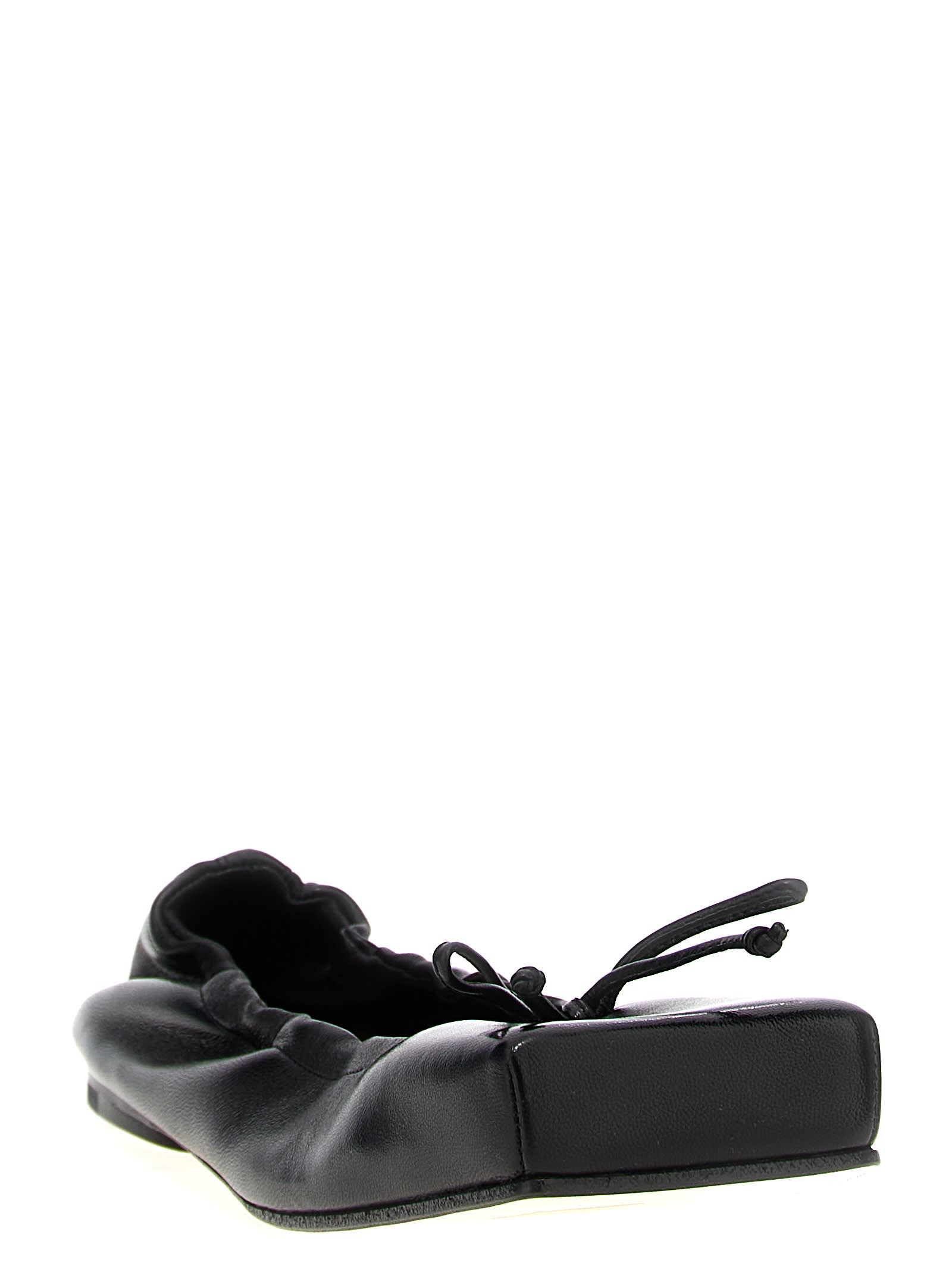 Shop Jacquemus Les Ballerines Ballet Flat Shoes In Black