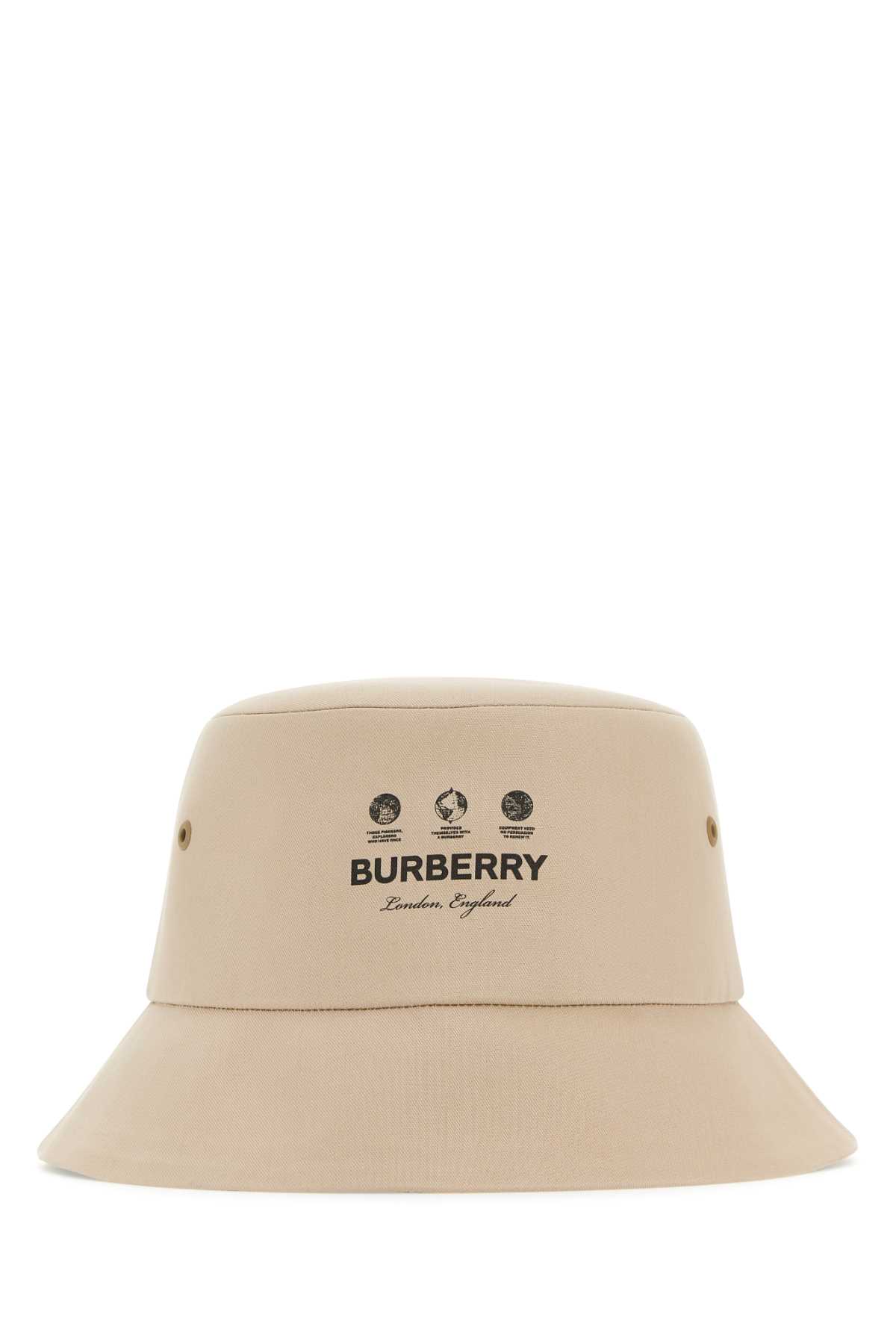 Shop Burberry Beige Gabardine Hat In A7405