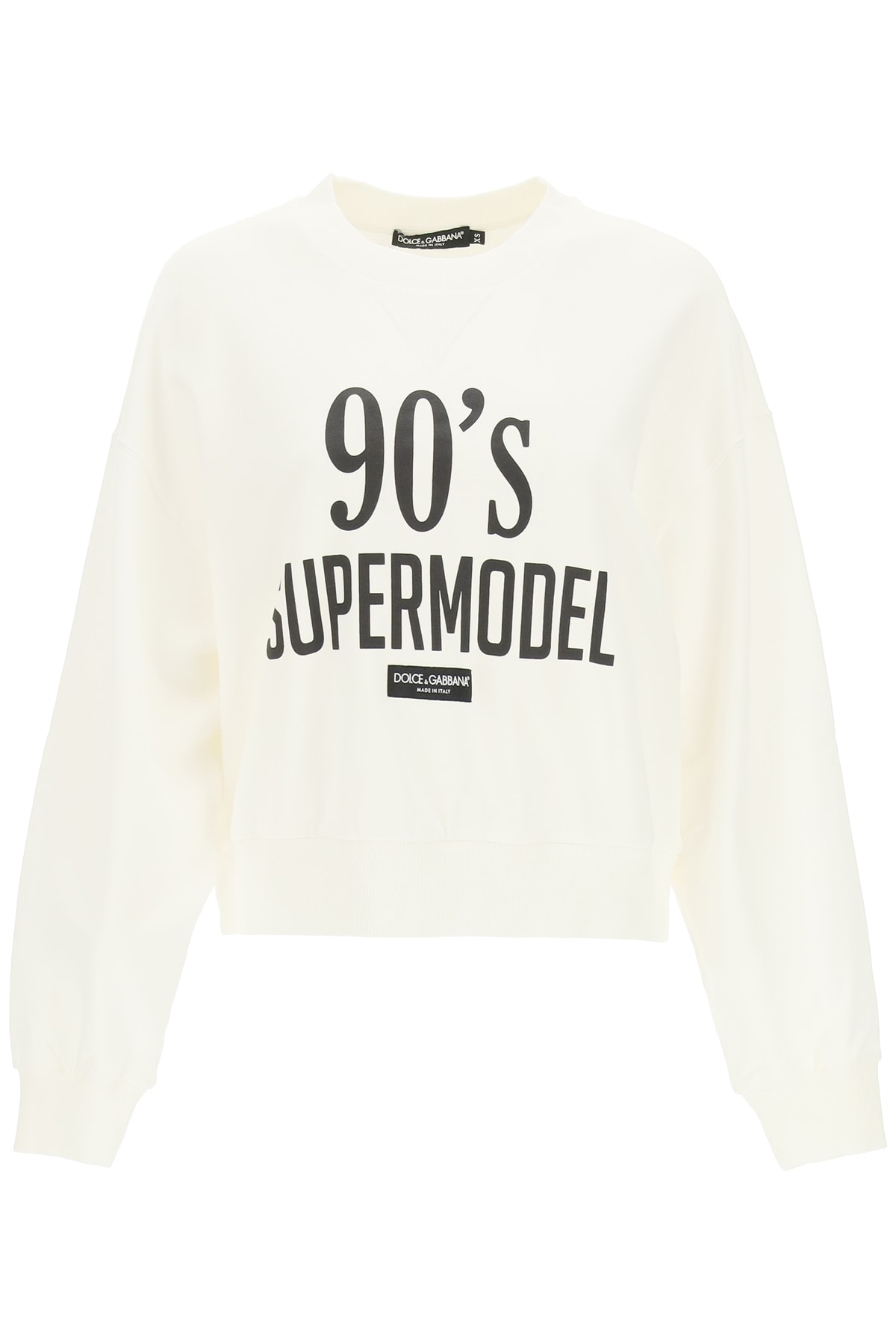 Dolce & Gabbana Cropped Sweatshirt 90s Supermodel