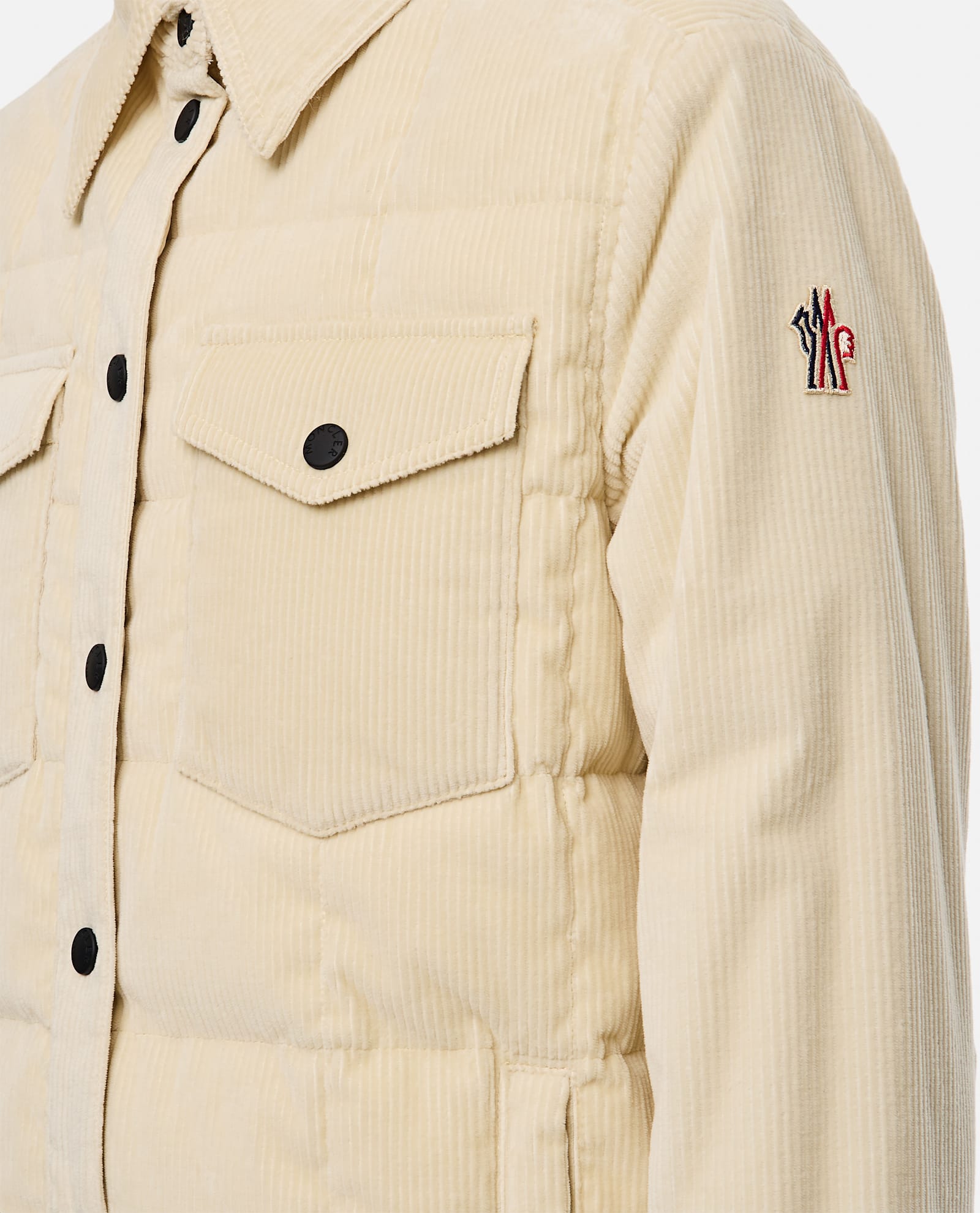 Shop Moncler Paulet Shirt Jacket In White