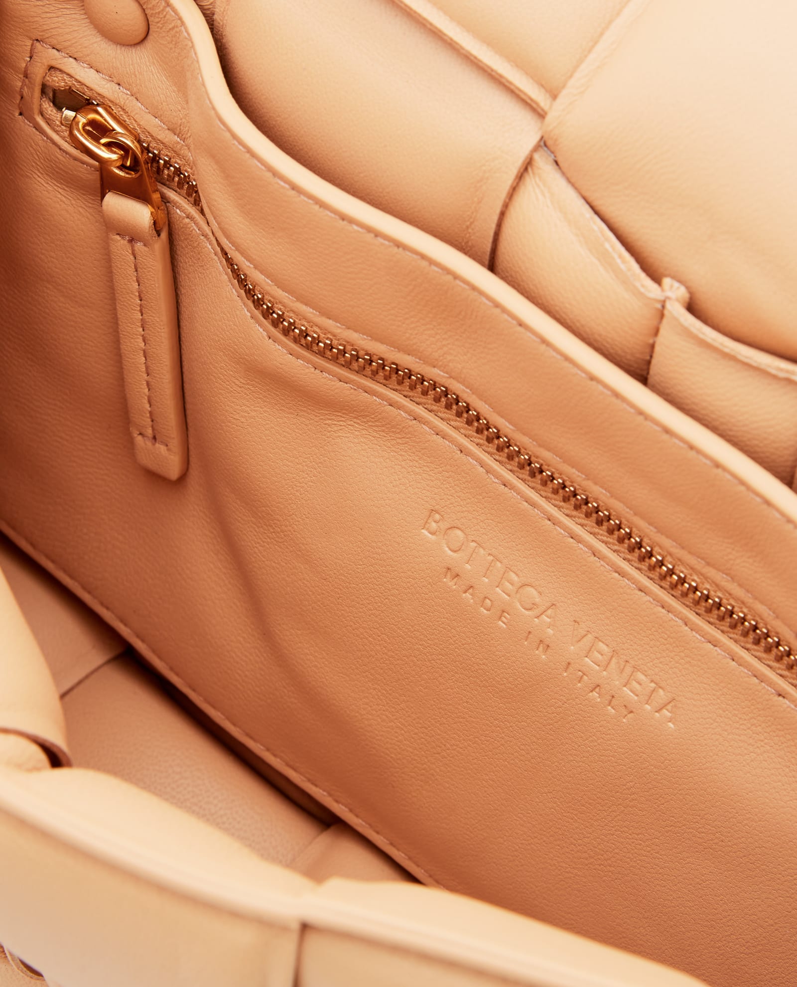 Bottega Veneta Padded Cassette Bag In Beige