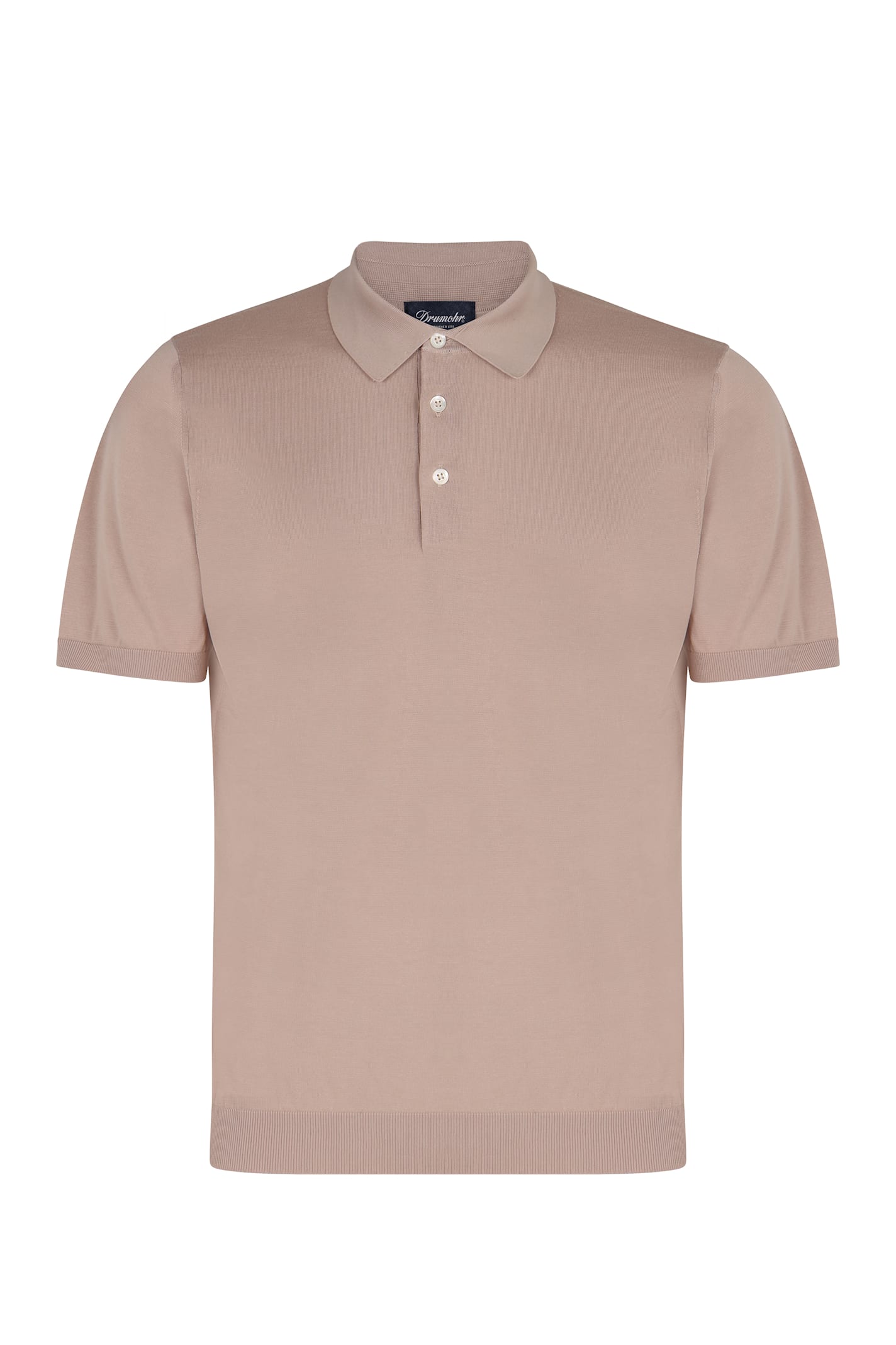 Drumohr Knitted Cotton Polo Shirt