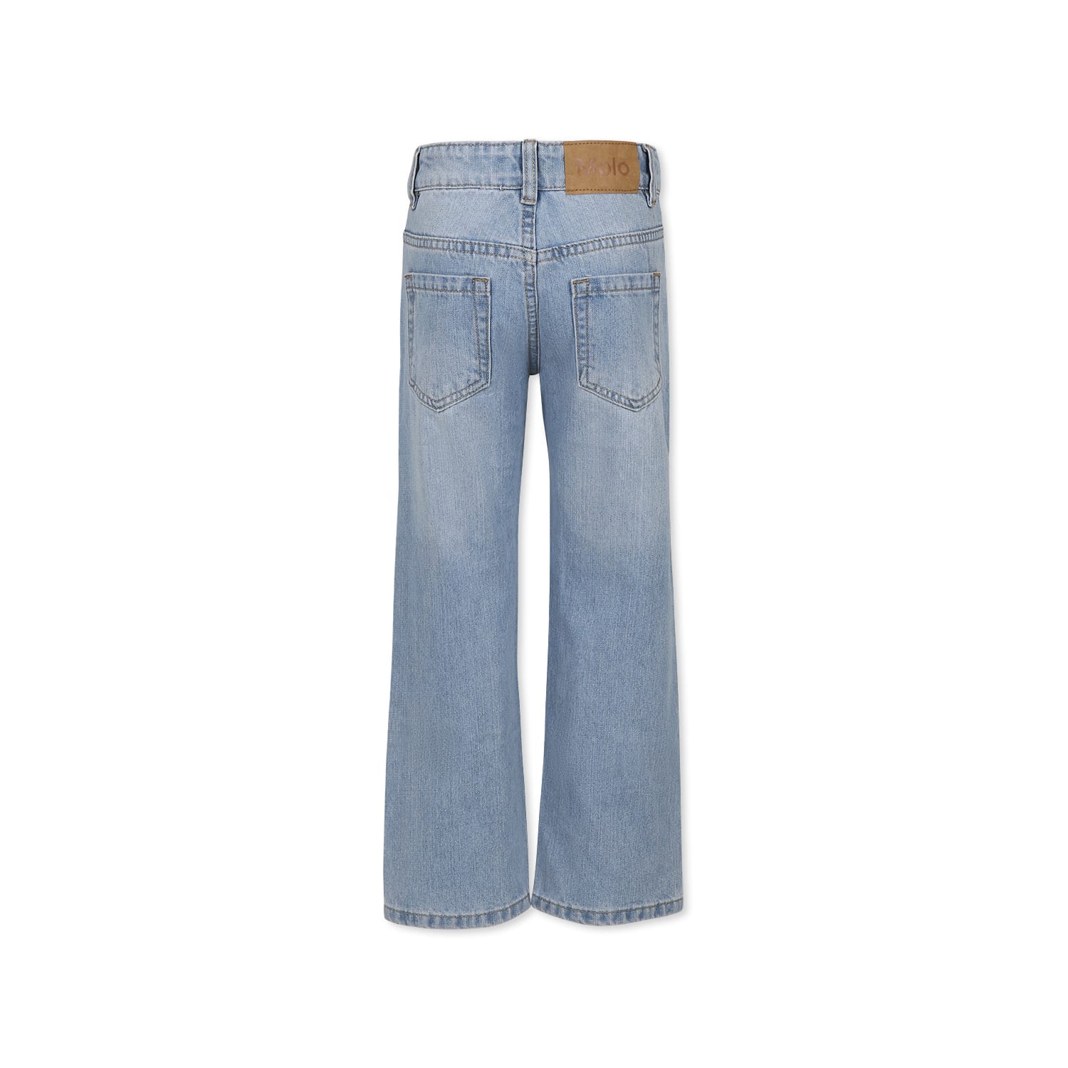 Molo Denim Jeans For Boy In Denim