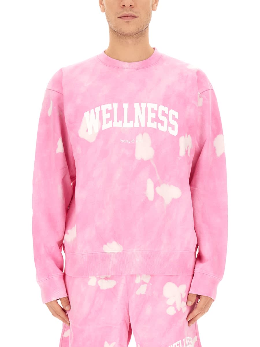 Sporty & Rich Sweatshirt With Logo In Pink
