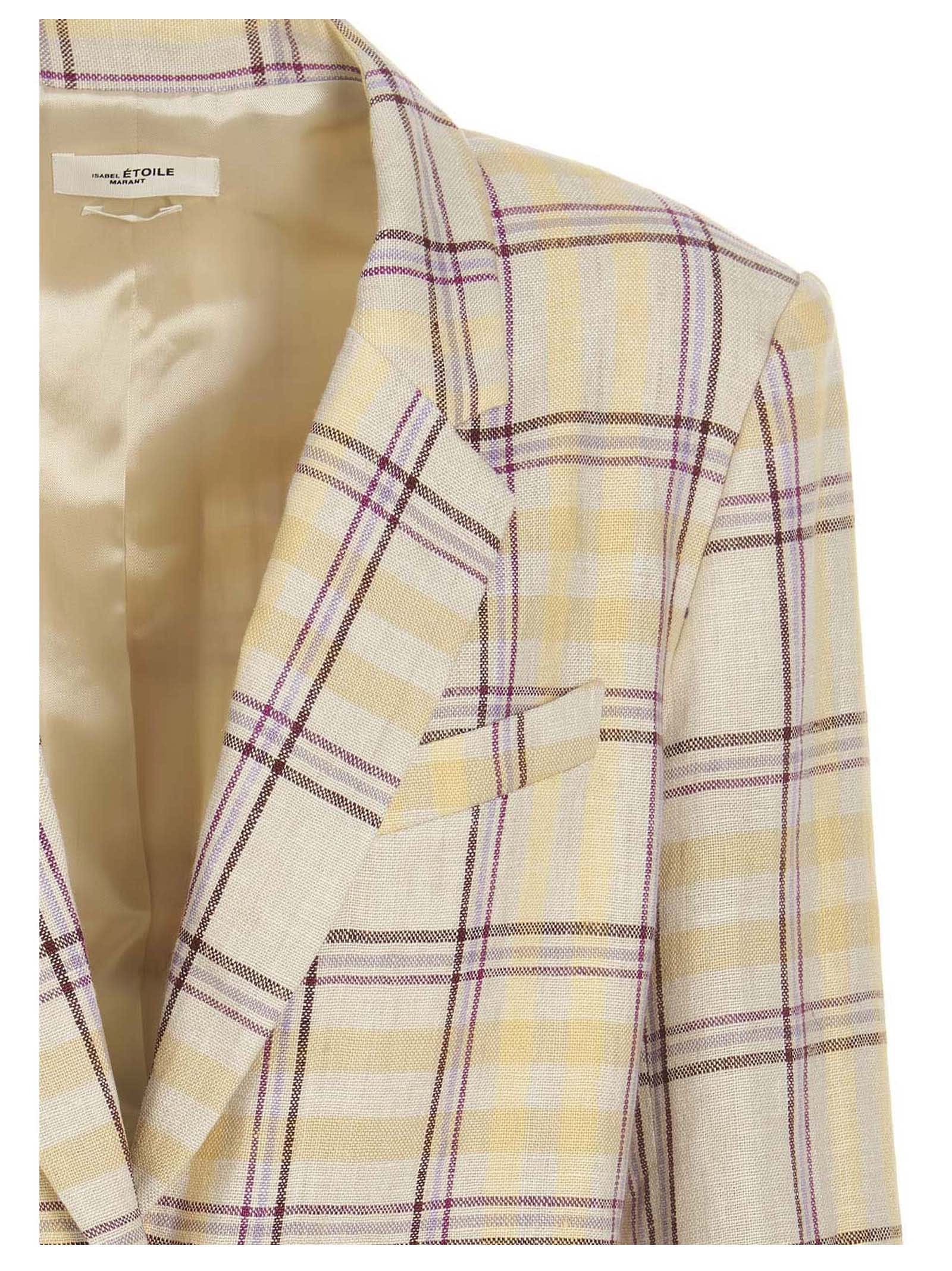 Shop Isabel Marant Étoile Ilindae Blazer Jacket In Yellow