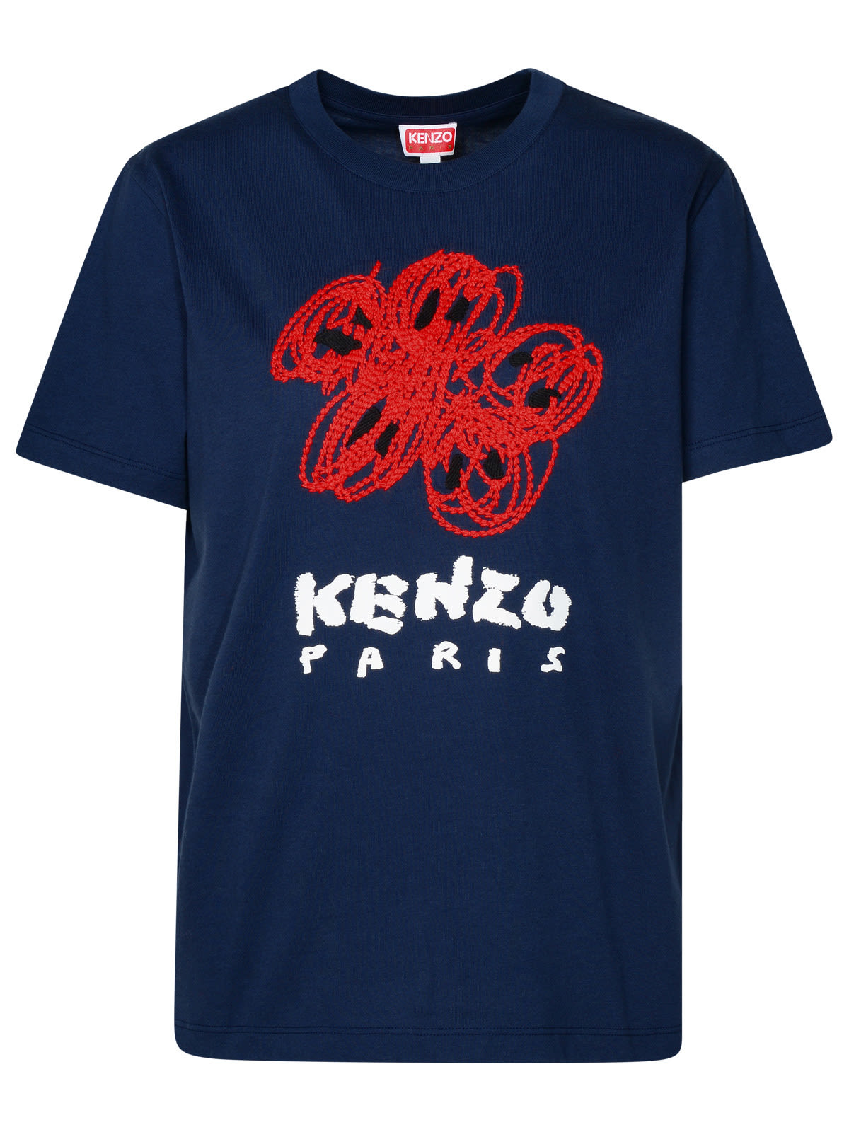 Shop Kenzo Blue Cotton T-shirt