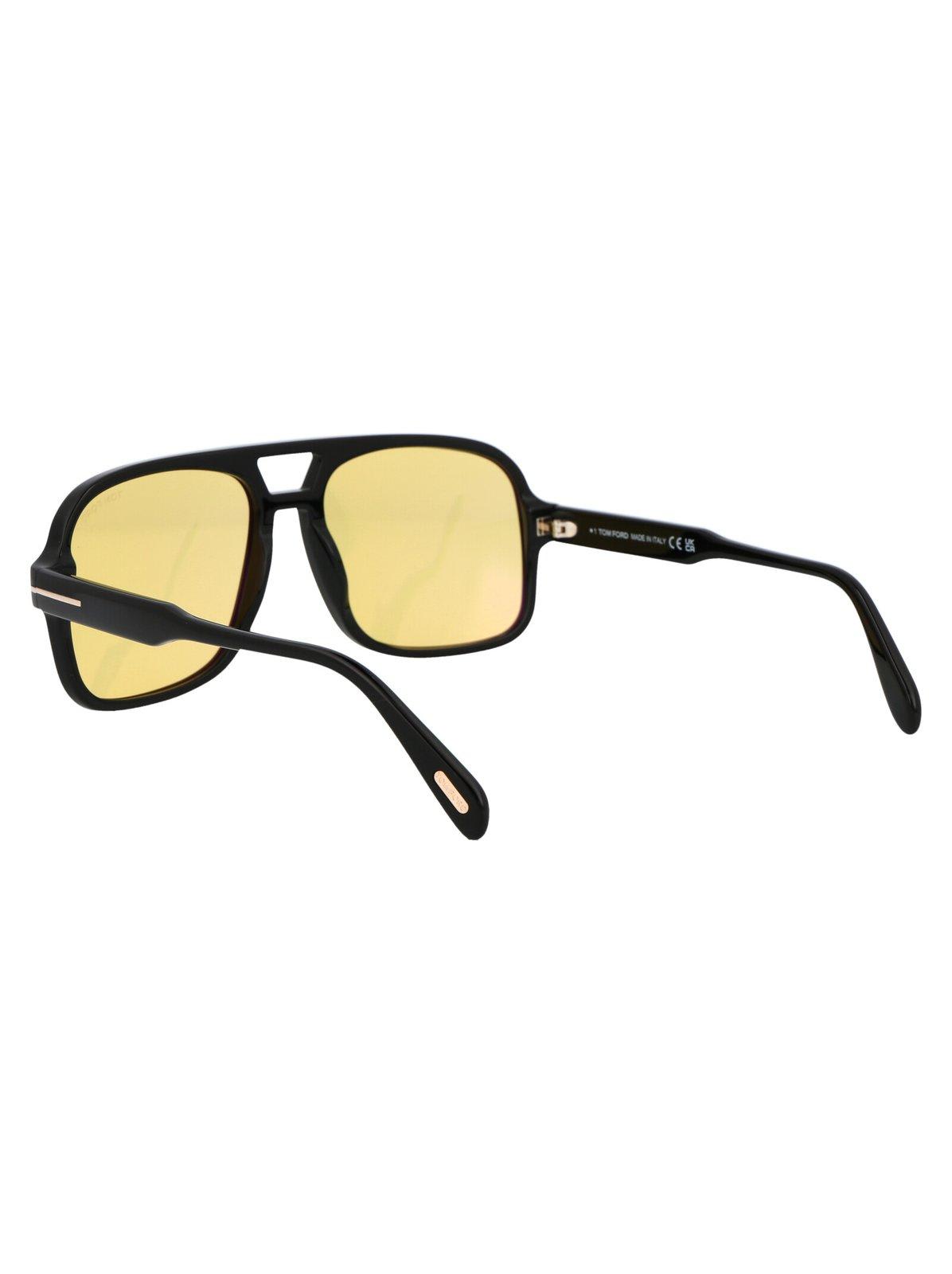 Tom Ford Sunglasses In 6001e - Nero Lucido / Marrone