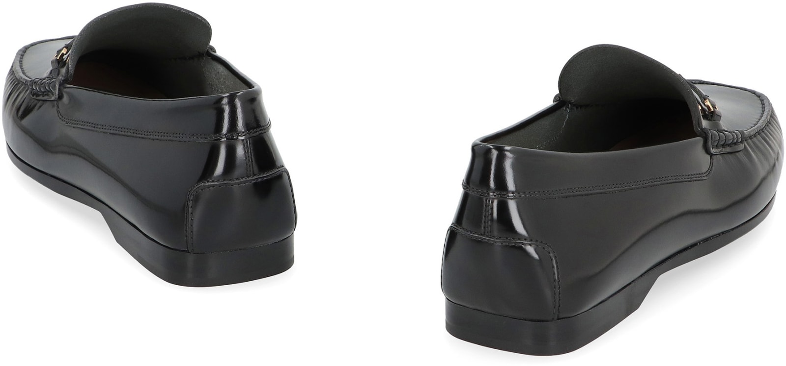 Shop Tod's Kate Orel Patent Leather Loafer In Black