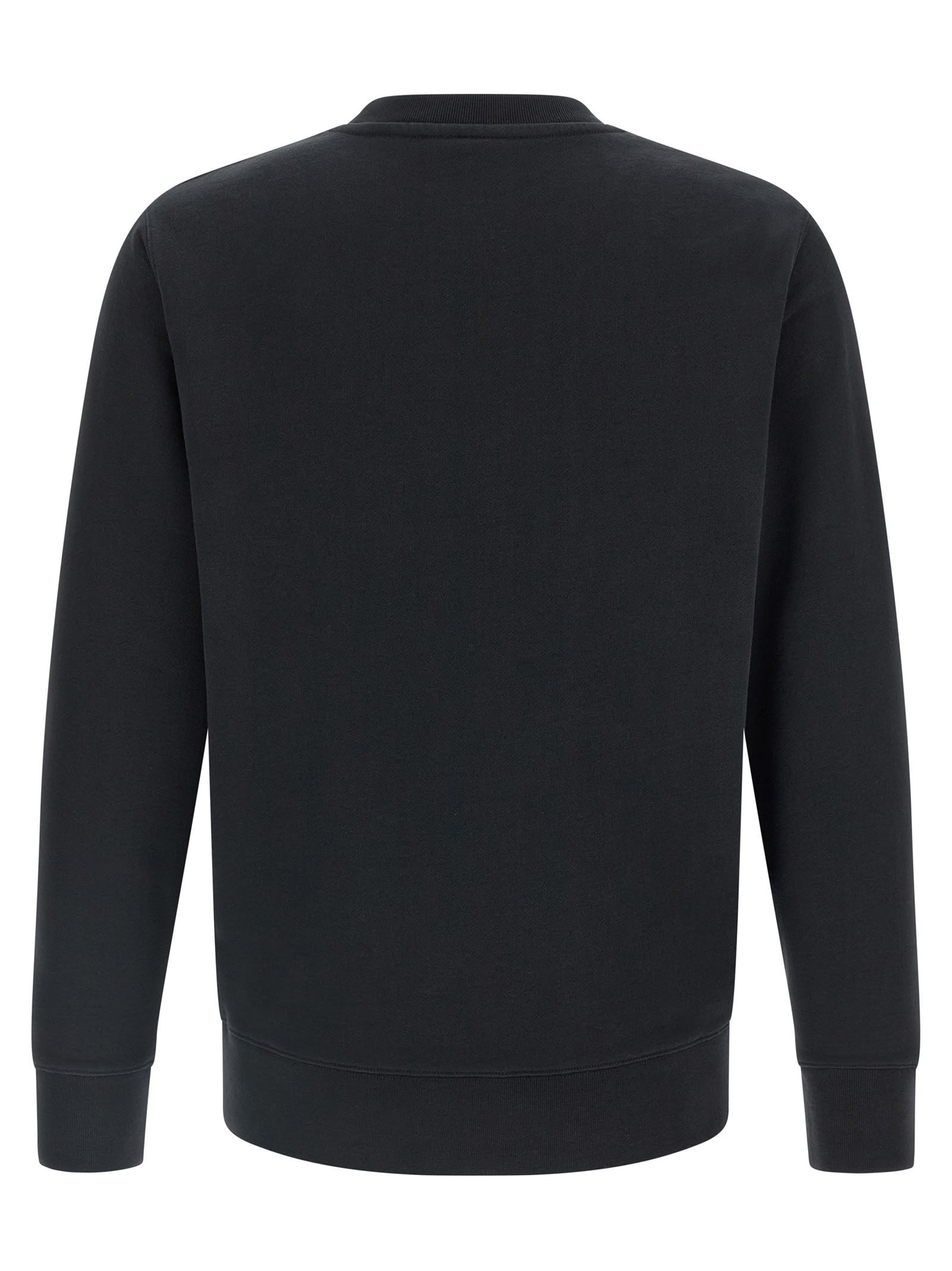 Maison Kitsuné Cotton Sweatshirt Featuring Fox Head Design In Black