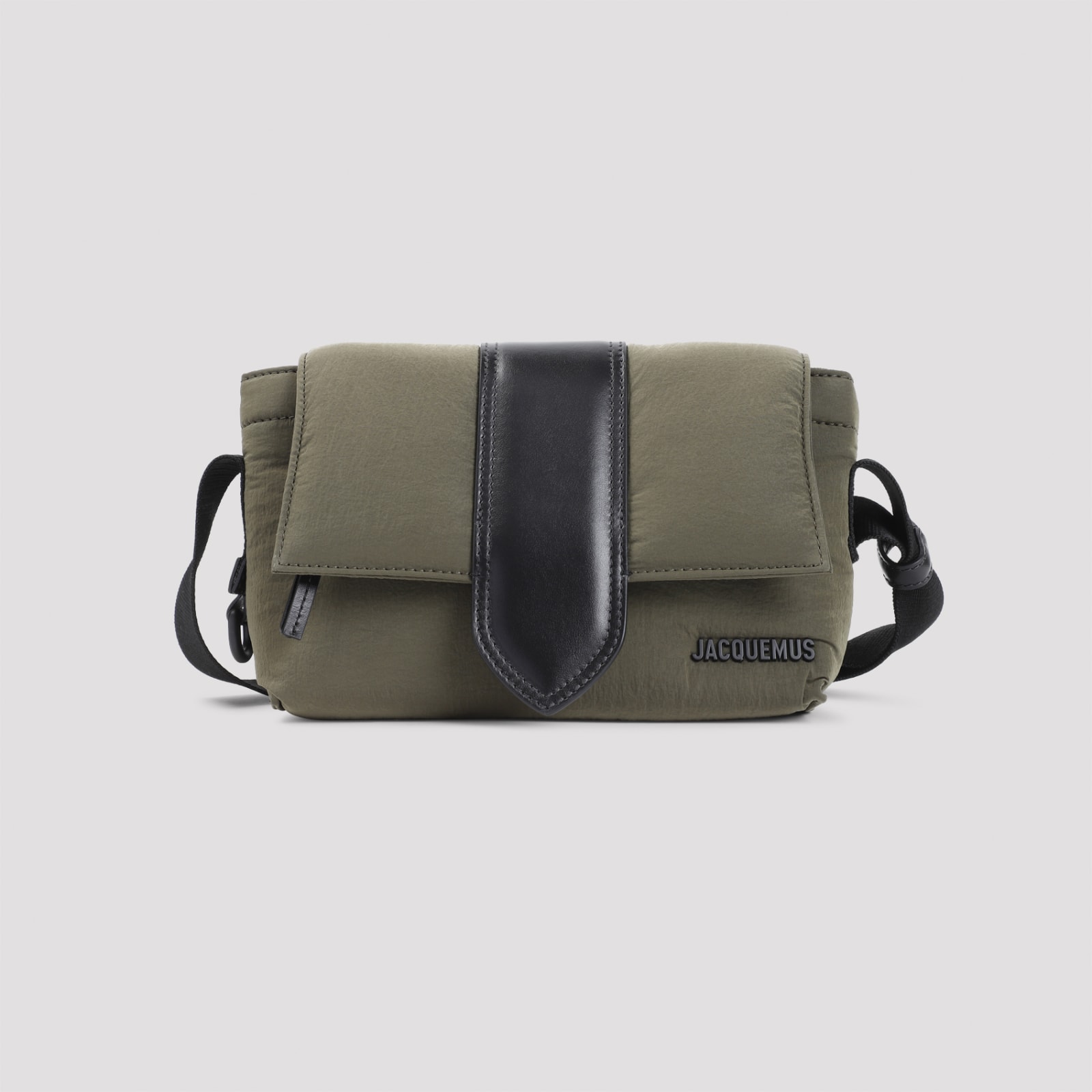 Shop Jacquemus Le Petit Messenger Bambino Shoulder Bag In Khaki