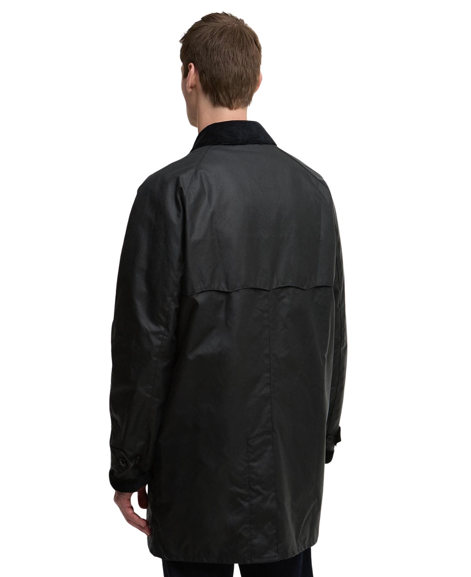 Baracuta X Barbour Corduroy-collar Coat In Black