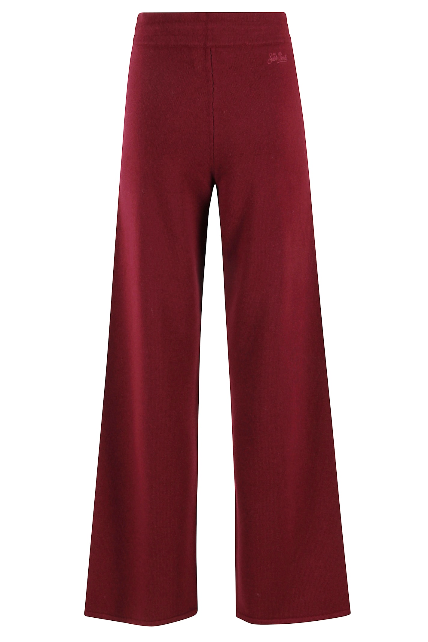 Mc2 Saint Barth Cambon Drawstring Wool Pants In Red