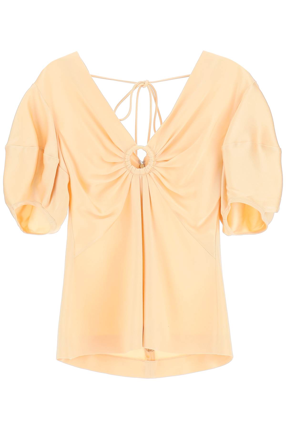 STELLA MCCARTNEY SATIN TOP WITH RING