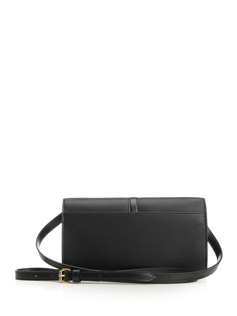 Stella Mccartney Stella Ryder Wallet With Strap Embossed Grainy Eco Alter Mat - Murraya + Vegea In Black