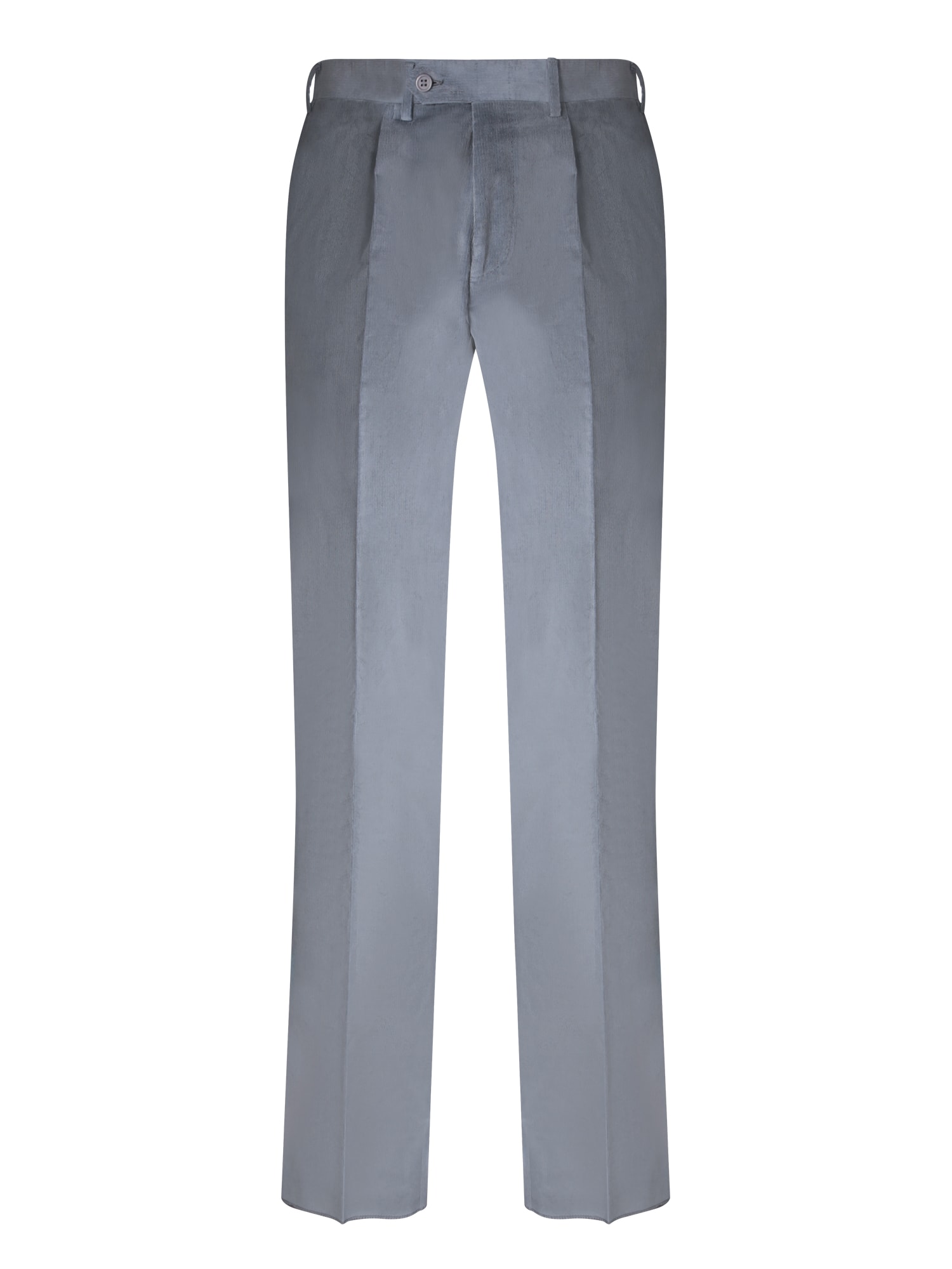 Shop Canali Sky Blue Corduroy Trousers