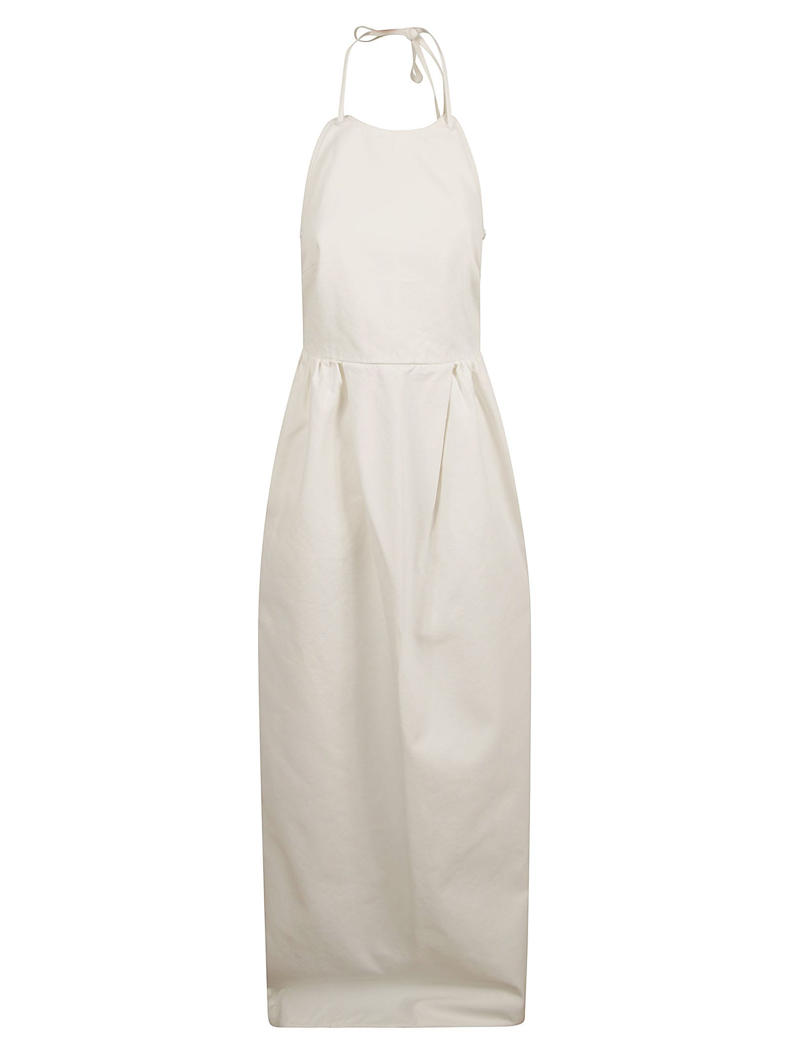 Shop Max Mara Europa Dress In Bianco