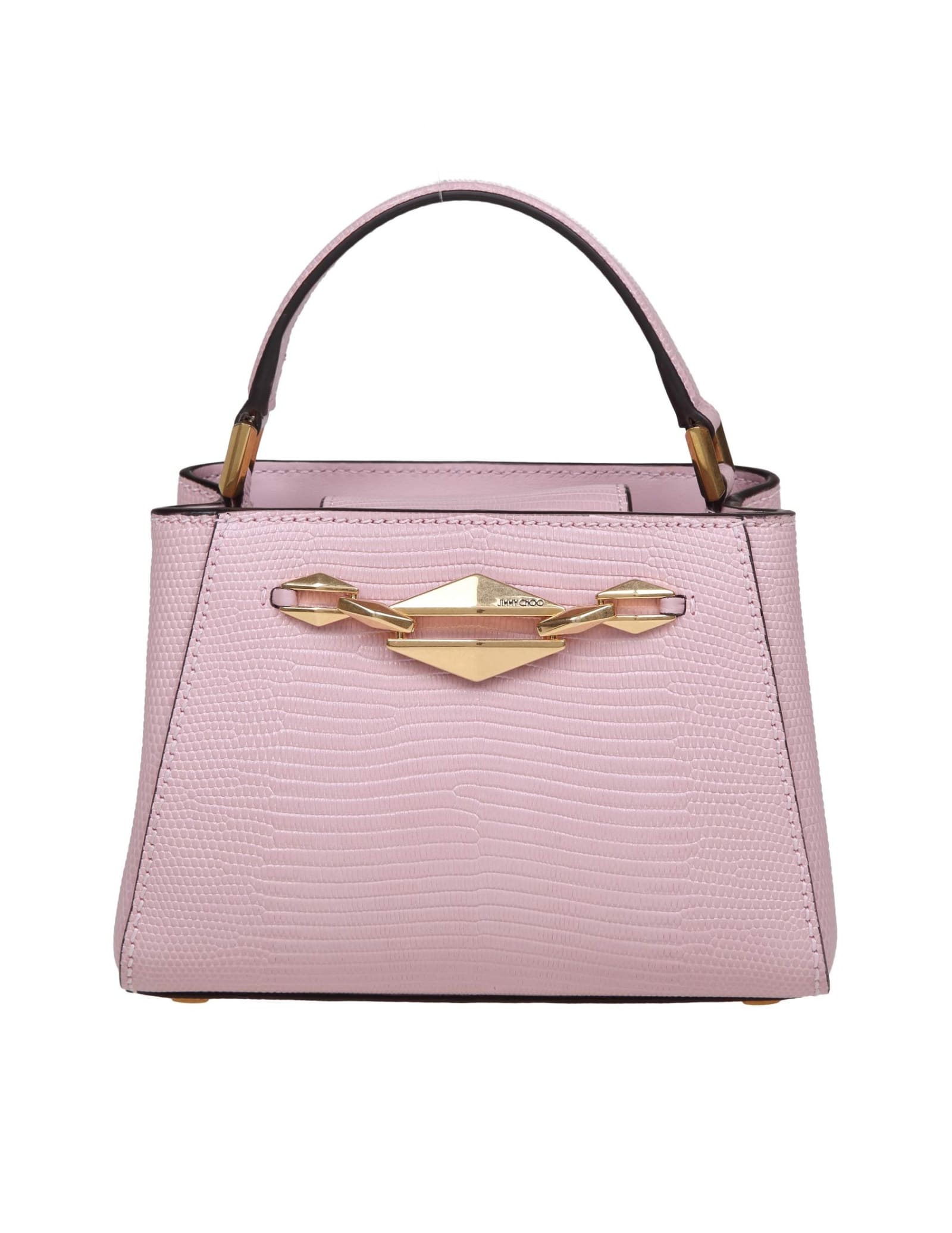 JIMMY CHOO DIAMOND LINK HANDBAG IN PINK LEATHER 