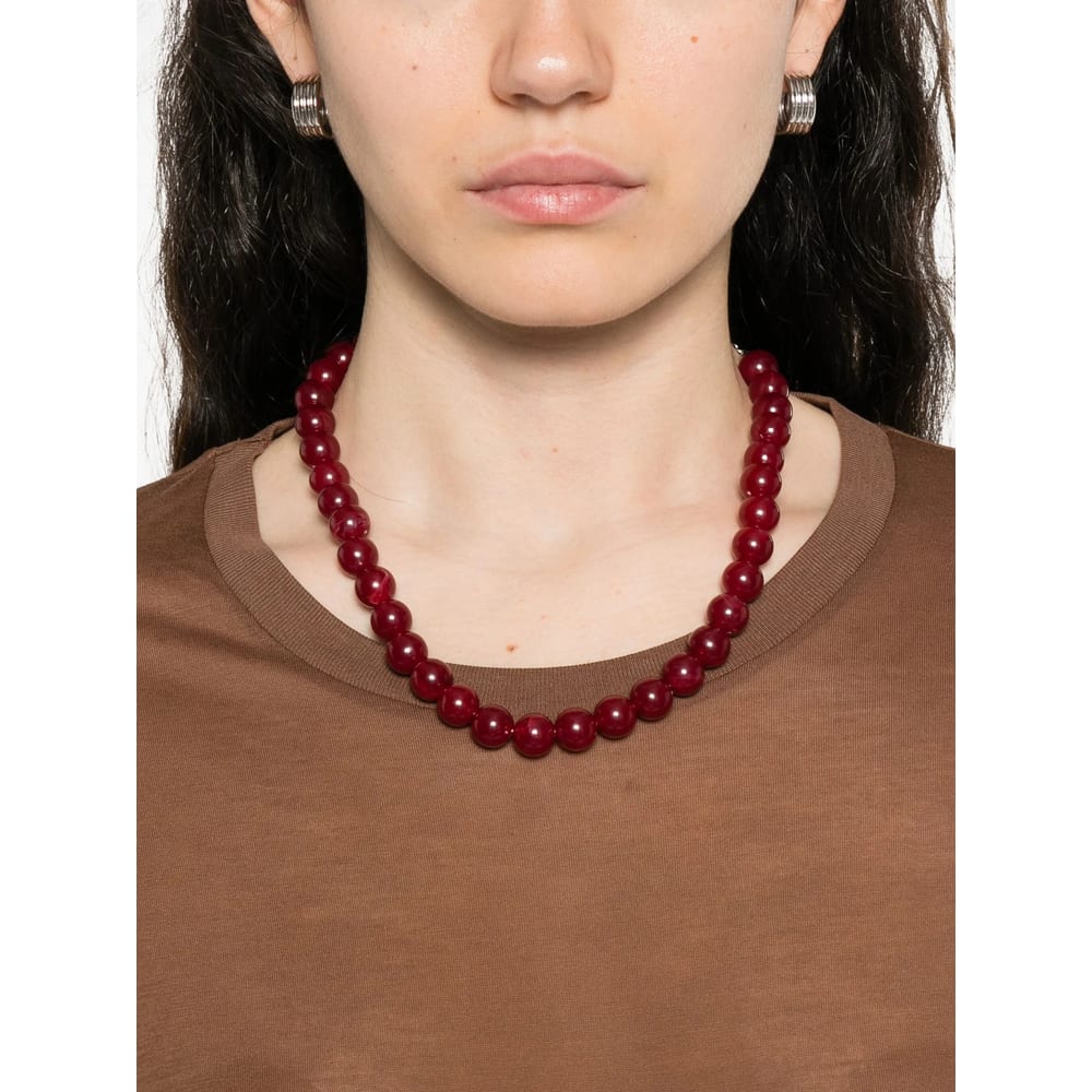 Baserange Round-neck Long-sleeve Top In Brown