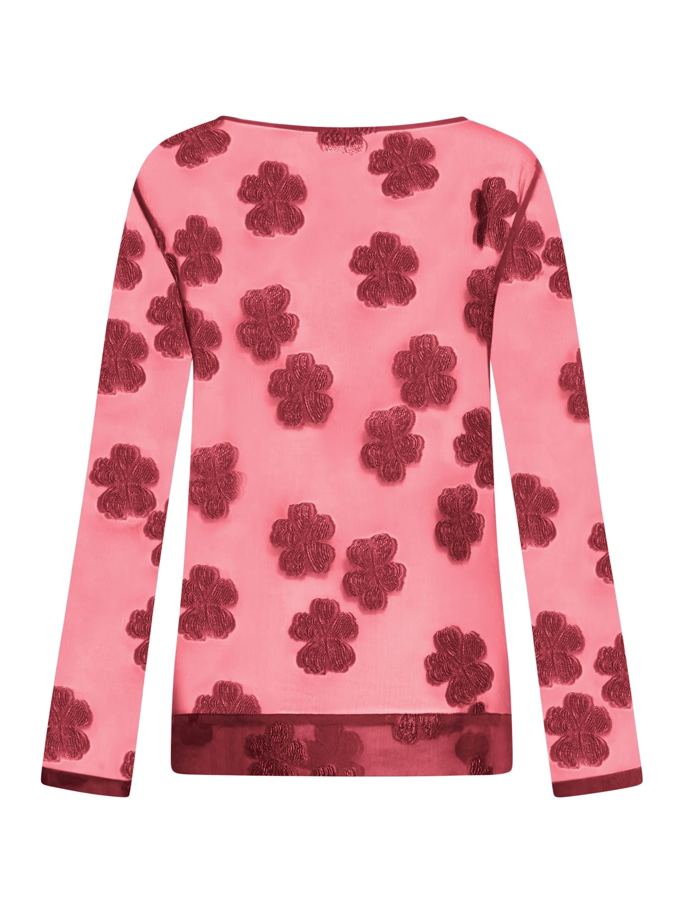 Shop Dries Van Noten Carlotta Silk Nylon Mousse Line Jacquard In Pink